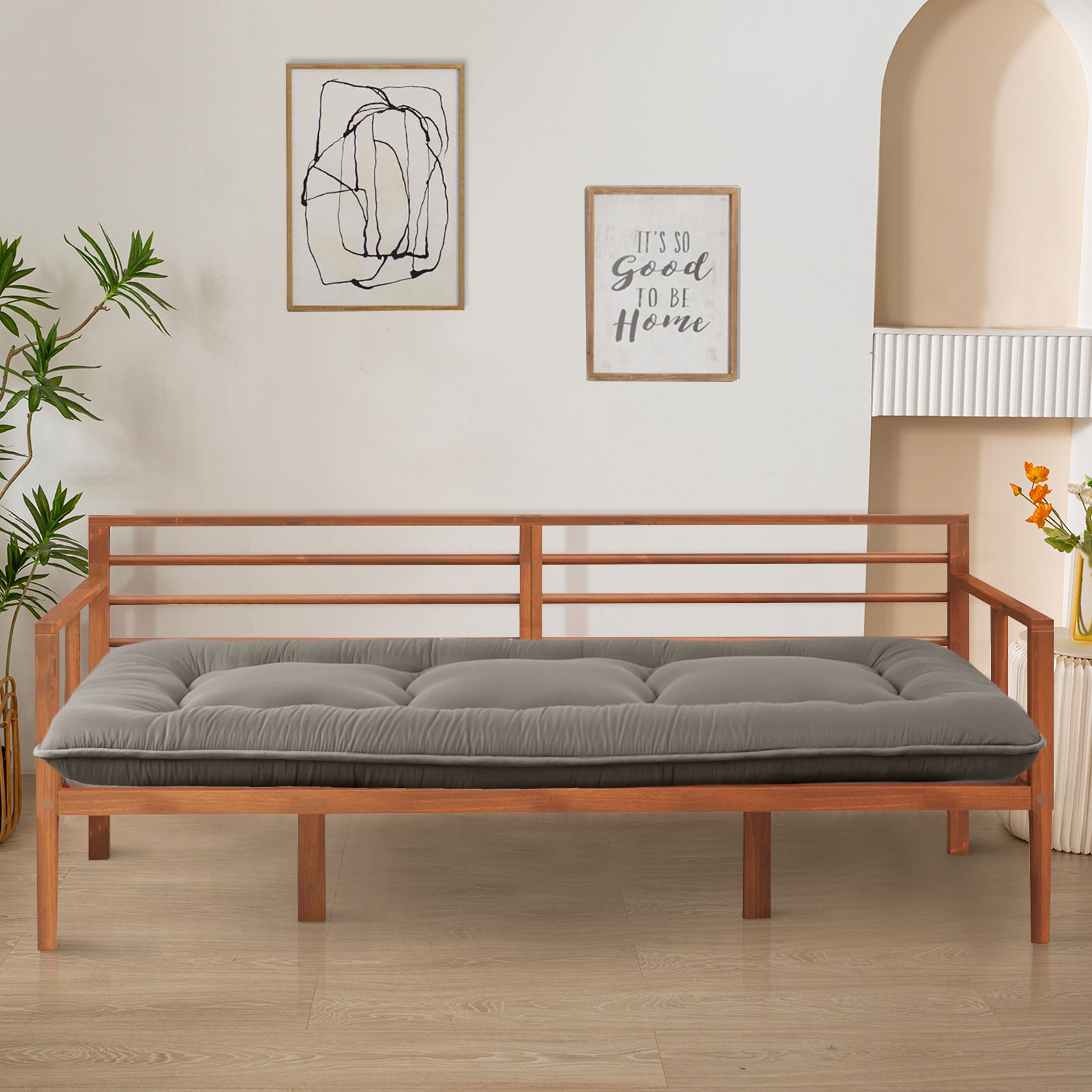 MAXYOYO Japanese Style Futon Mattress - Foldable Floor Mattress, Tatami Mat for Bedroom, Living Room & Guest Room | Comfortable Sleeping & Lounging