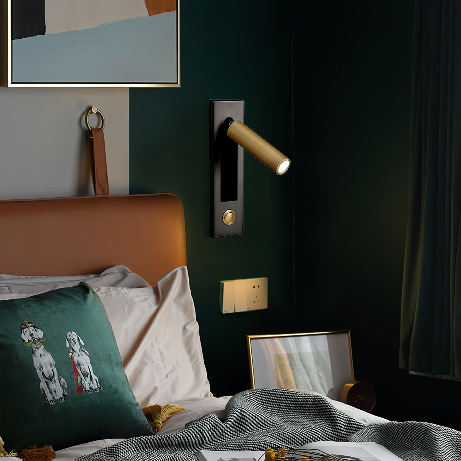 Modern Plug-in Wall Sconce with Adjustable Arm - Perfect for Bedside Lighting, Reading Nook & Small Space Decor