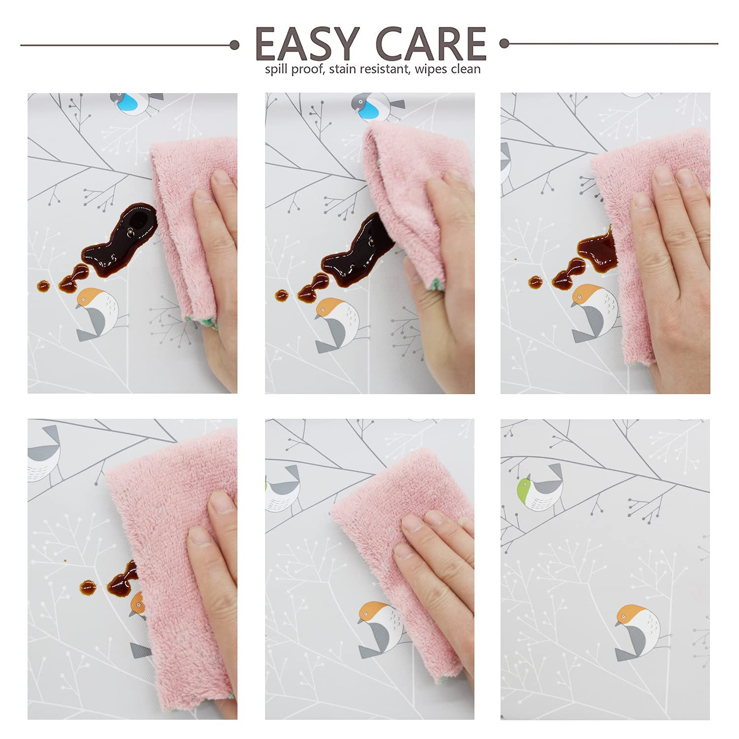 LOHASCASA Heavy Duty Waterproof PVC Tablecloth - Wipeable, Stainproof & Spillproof Vinyl Oilcloth (54 x 108 Inch, 9 ft) for Farmhouse, Thanksgiving Banquet, BBQ, Outdoor Dining & Kitchen Use