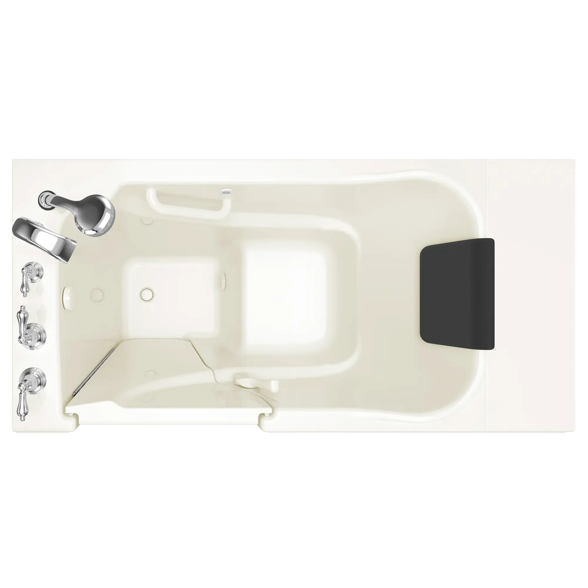 Premium 30 x 52 Inch Gelcoat Walk-In Bathtub with Soaker System & Left-Hand Drain Faucet - Ideal for Elderly, Accessible Bathing & Relaxation Therapy
