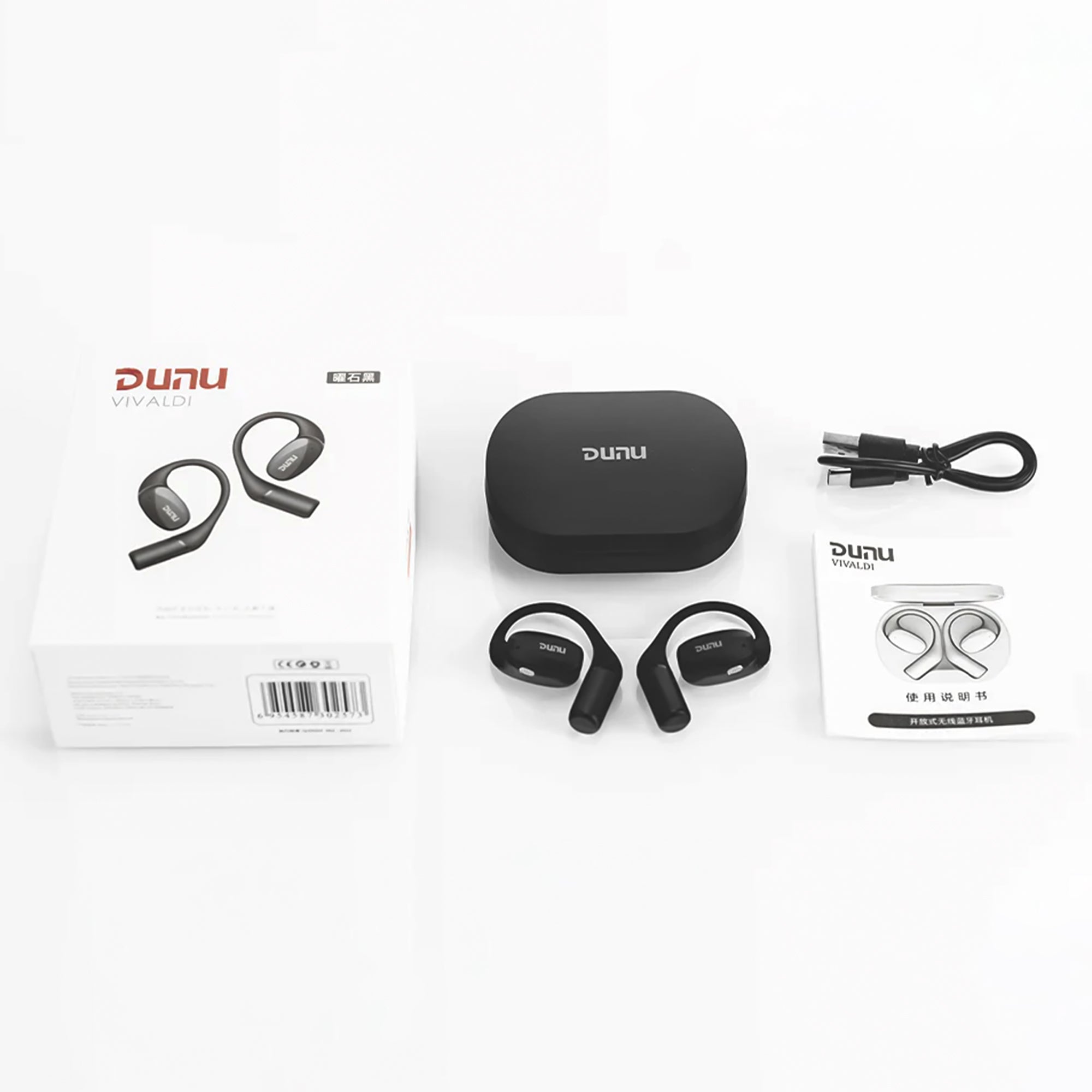 DUNU Vivaldi Open Ear Wireless Bluetooth Headphones - Comfortable for Running, Cycling & Workouts | Sweatproof & Secure Fit