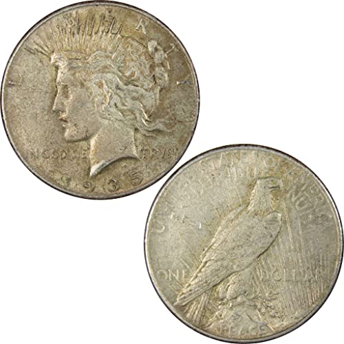 1935 Peace Dollar XF EF Extremely Fine 90% Silver $1 US Coin - Rare Collectible Coin for Investors & Numismatists | Perfect for Coin Collections, Gift Giving & Historical Investments