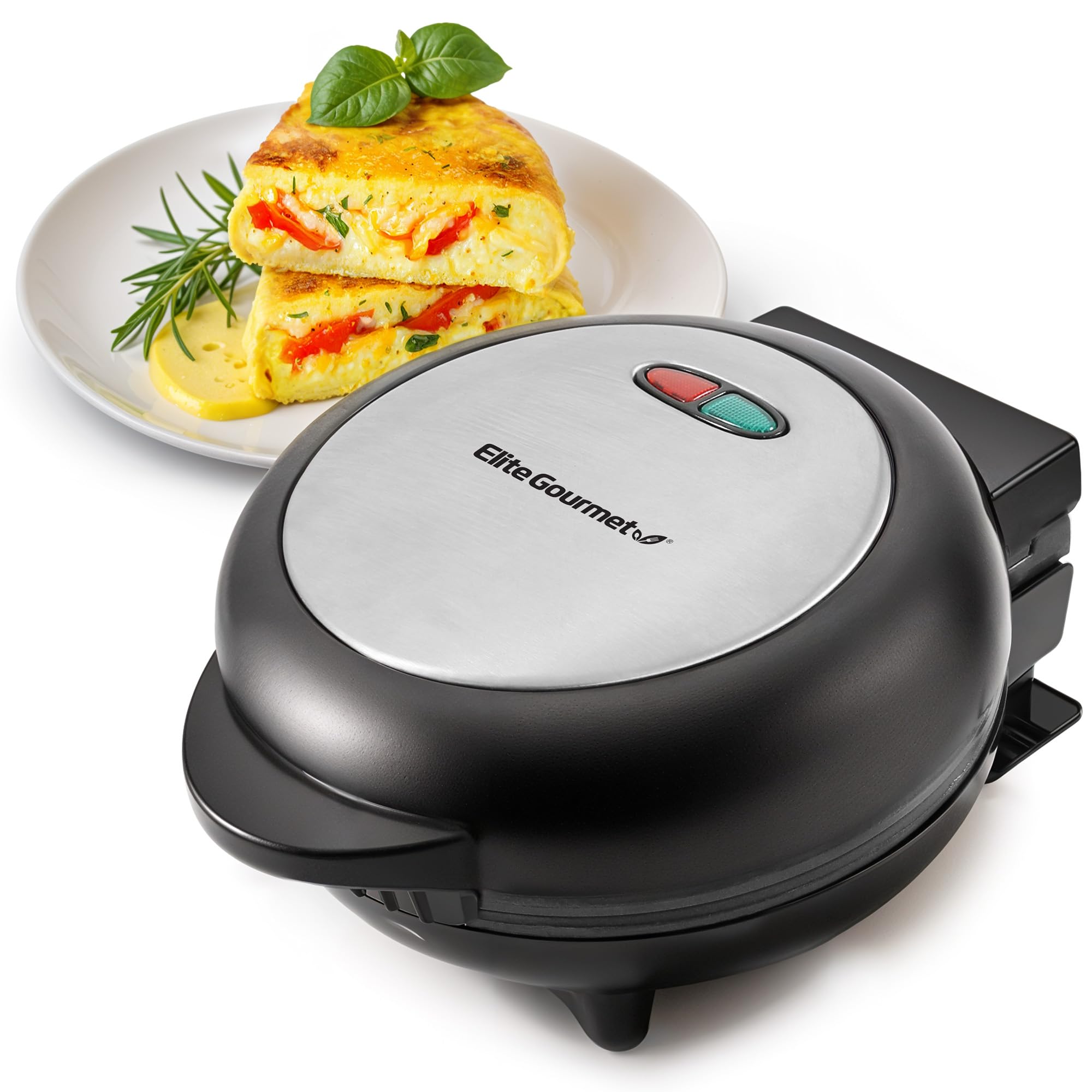 Elite Gourmet EOM205 Non-Stick Omelet Maker - 2 Individual 6.5