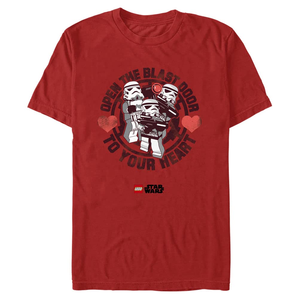 Lego Star Wars Trooper Heart Graphic T-Shirt for Men - Short Sleeve Casual Tee | Perfect for Cosplay, Gaming & Everyday Wear