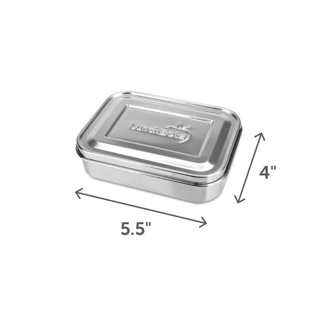 LunchBots Small Stainless Steel 4 Compartment Protein Packer - Bento Box for Meal Prep, Kids Lunch, Portion Control & Healthy Eating - Perfect for School, Work & Travel