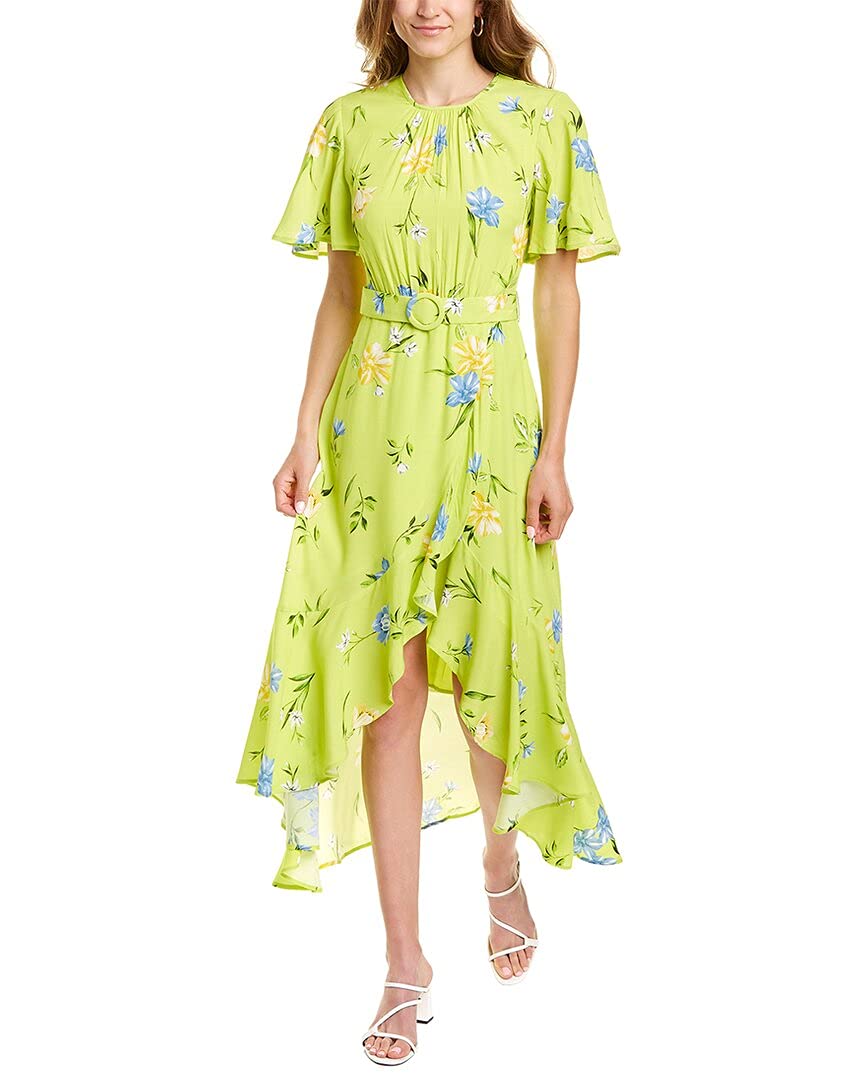 French Connection Women's Francis Drape Maxi Wrap Dress - Elegant Flowy Long Dress for Summer, Beach, and Special Occasions