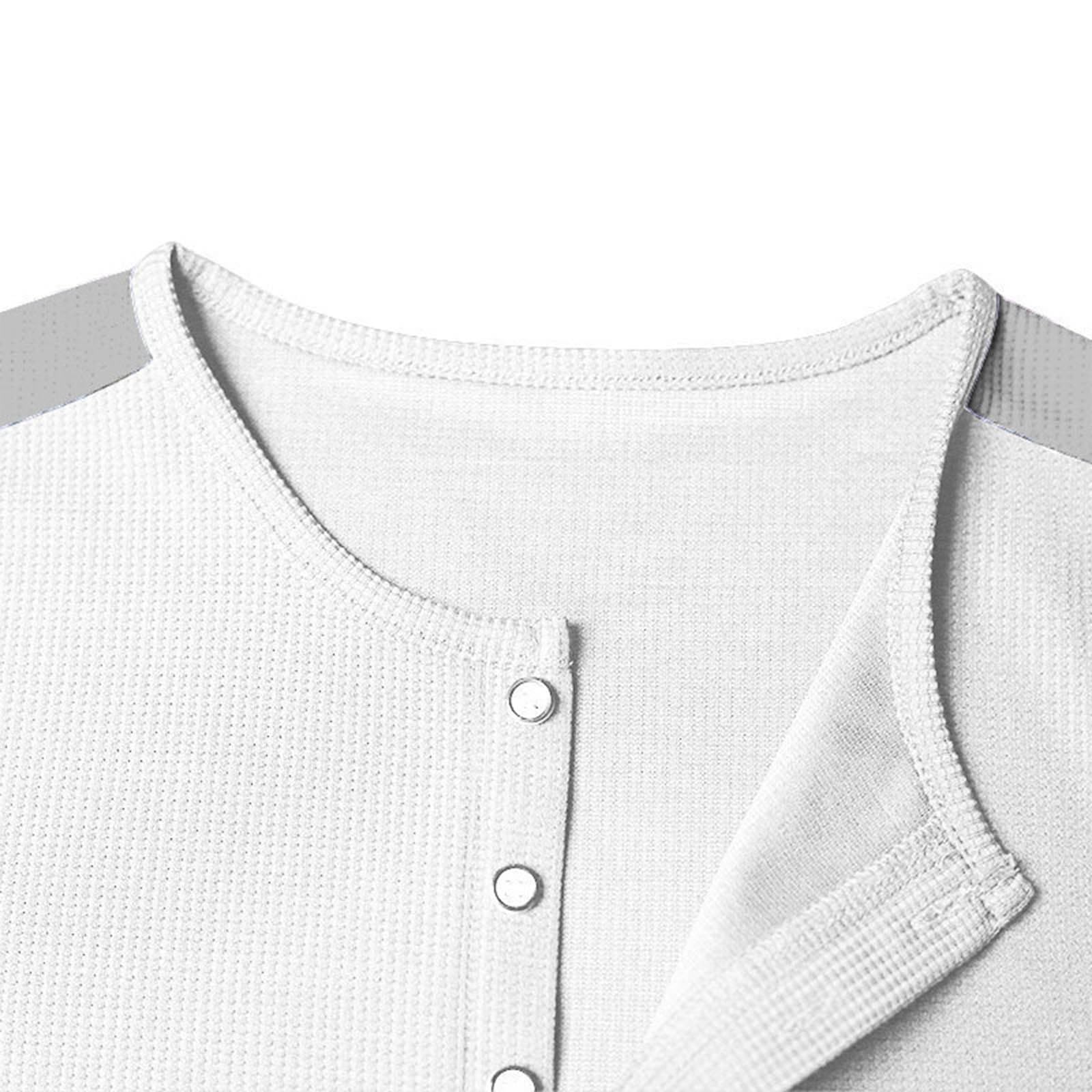 Men's Waffle Knit Henley Shirt & Shorts Set - 2 Piece Summer Outfit for Sports, Beach & Casual Wear with Pockets | Breathable Comfort for Gym, Vacation & Everyday Use