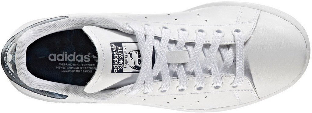 Adidas Stan Smith Women's White & Blue Fashion Sneakers BB3009 - Size 6.5 | Comfortable Casual Shoes for Walking, Running & Everyday Wear