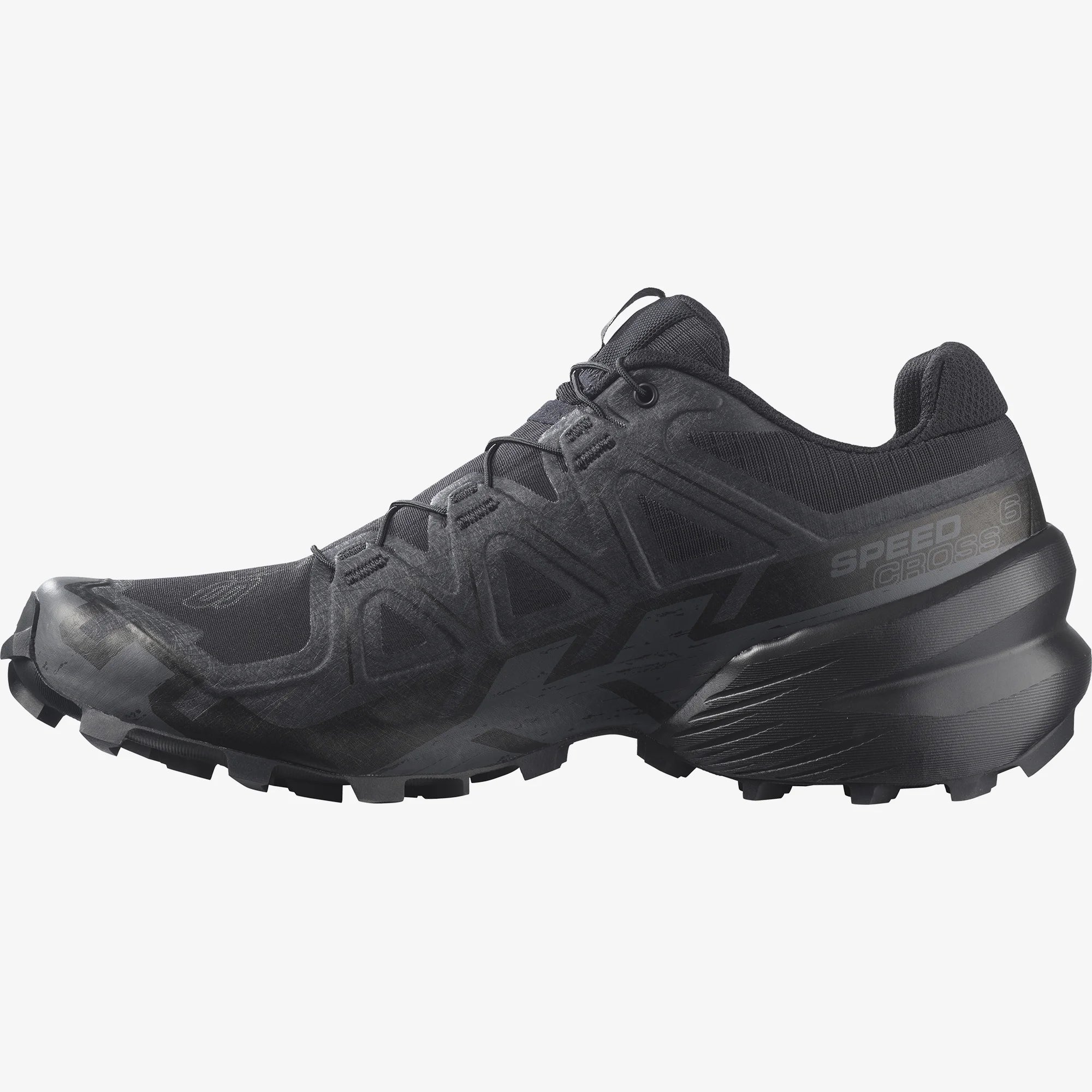 Men's Speedcross 6 Trail Running Shoes - Black/Black/Phantom | Lightweight & Durable for Hiking, Trail Running & Outdoor Adventures