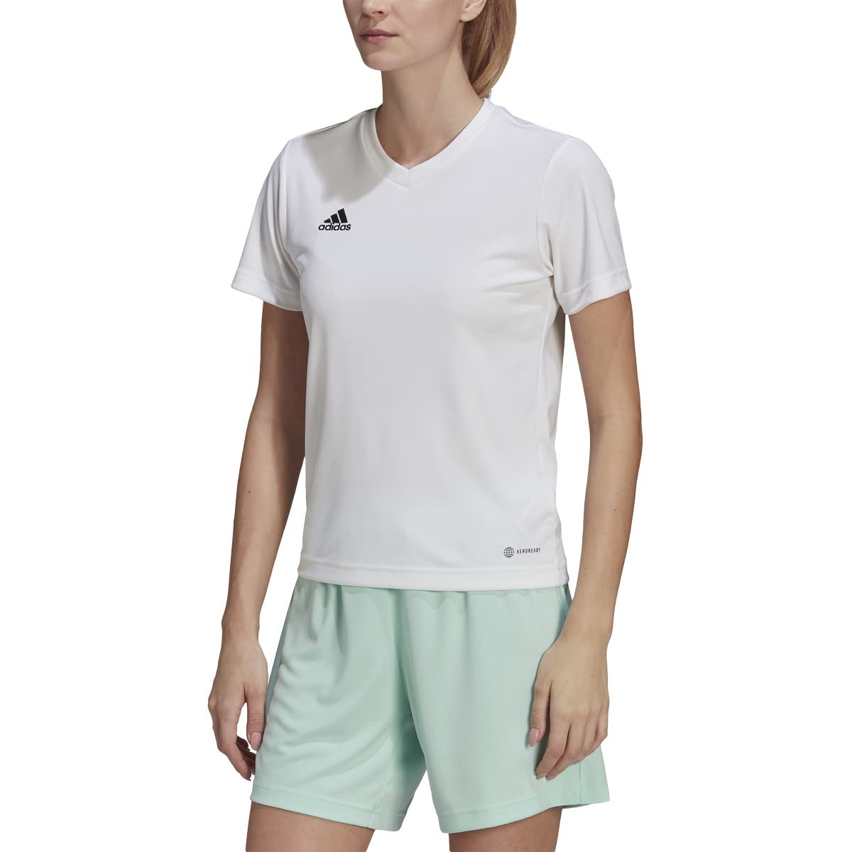 Adidas Women's Entrada 22 Soccer Jersey - Lightweight Breathable Performance Shirt for Training & Matches - Perfect for Football, Training Sessions & Fan Wear