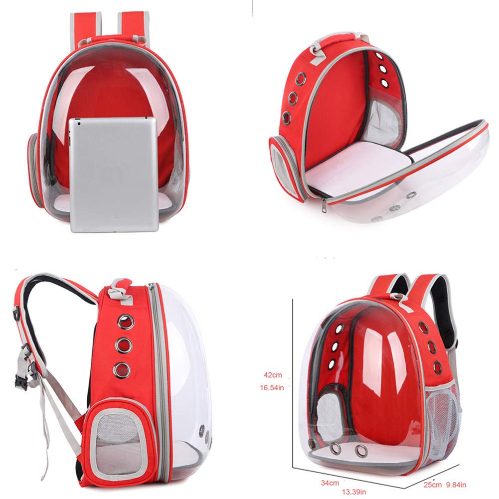 Airline Approved Pet Carrier Backpack - Transparent Bubble Space Capsule Design for Cats & Dogs, Portable Travel Bag for Hiking, Walking & Outdoor Adventures | Perfect for Air Travel, Vet Visits & Daily Commutes