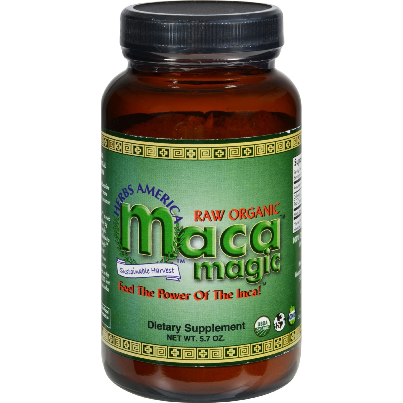 Organic Maca Root Powder - 100% Pure Peruvian Gelatinized Superfood (5.7 oz) | Black, Red, Purple & Yellow Maca Blend | USDA Certified | Energy Boost, Hormone Balance & Stress Relief | Perfect for Smoothies, Baking & Wellness Drinks