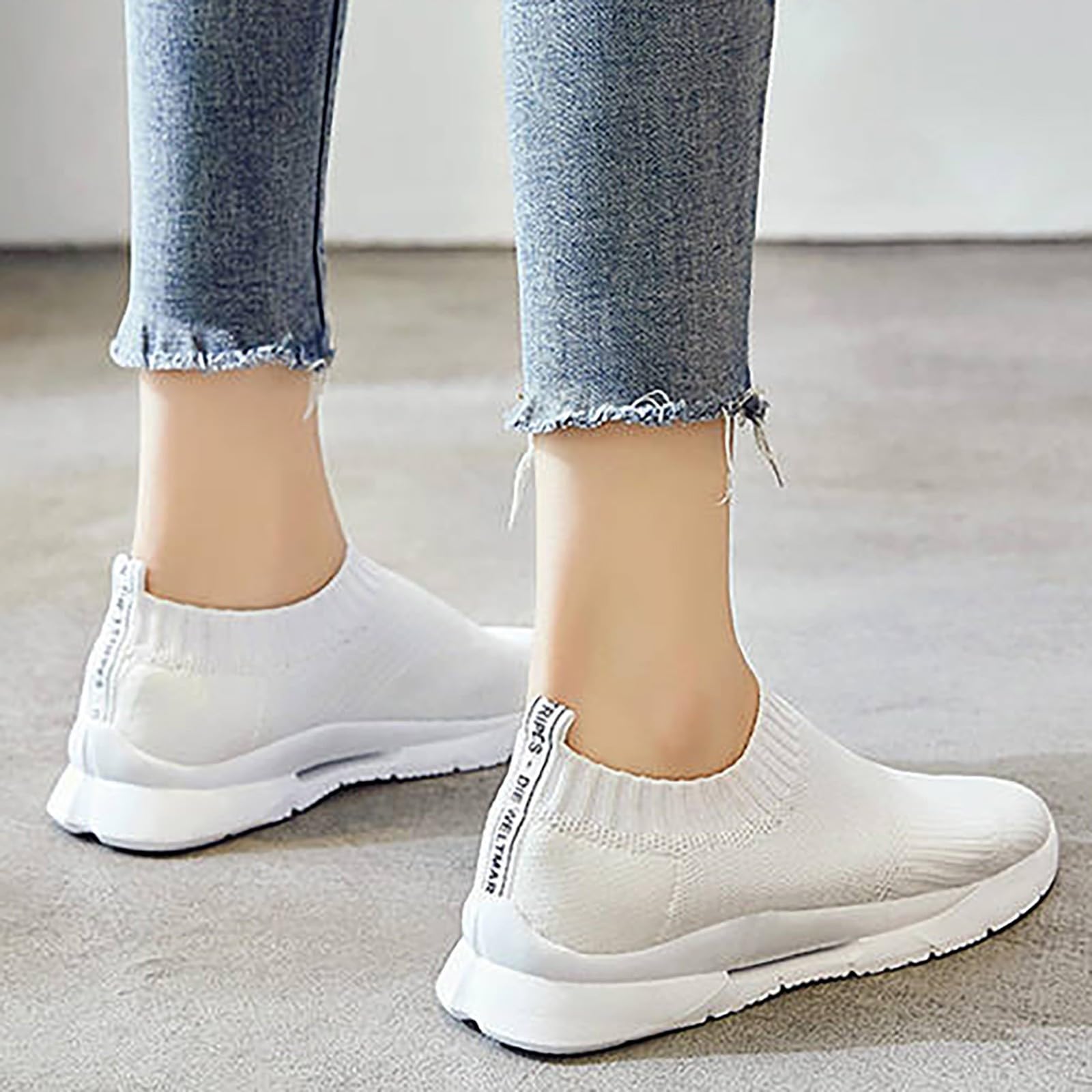 Women's Slip-On Walking Shoes - Comfortable Running Sneakers for Women & Men, Wide Width Casual Tennis Shoes & Loafers in Black | Perfect for Jogging, Gym Workouts & Everyday Wear