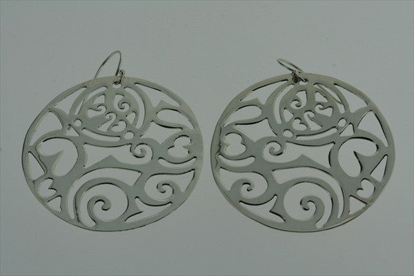Intricate Cutout Circle Earrings for Women - Boho Chic Dangle Hoop Earrings - Perfect for Parties, Weddings & Everyday Wear