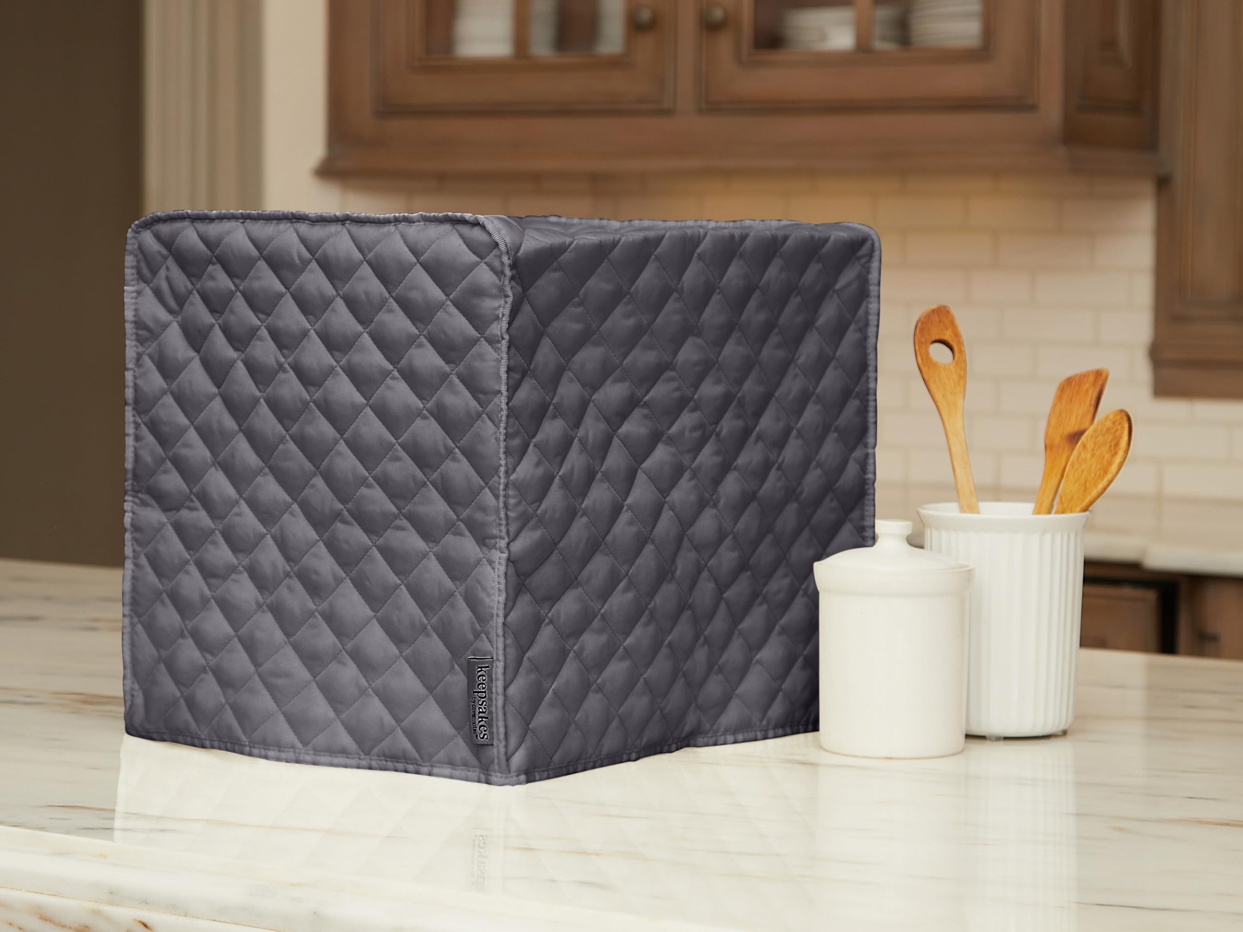 Pressure Cooker Cover - Dust Protection & Stain Resistant Appliance Cover - Washable Slate Fabric - Perfect for Kitchen Storage & Countertop Protection - Covermates Keepsakes
