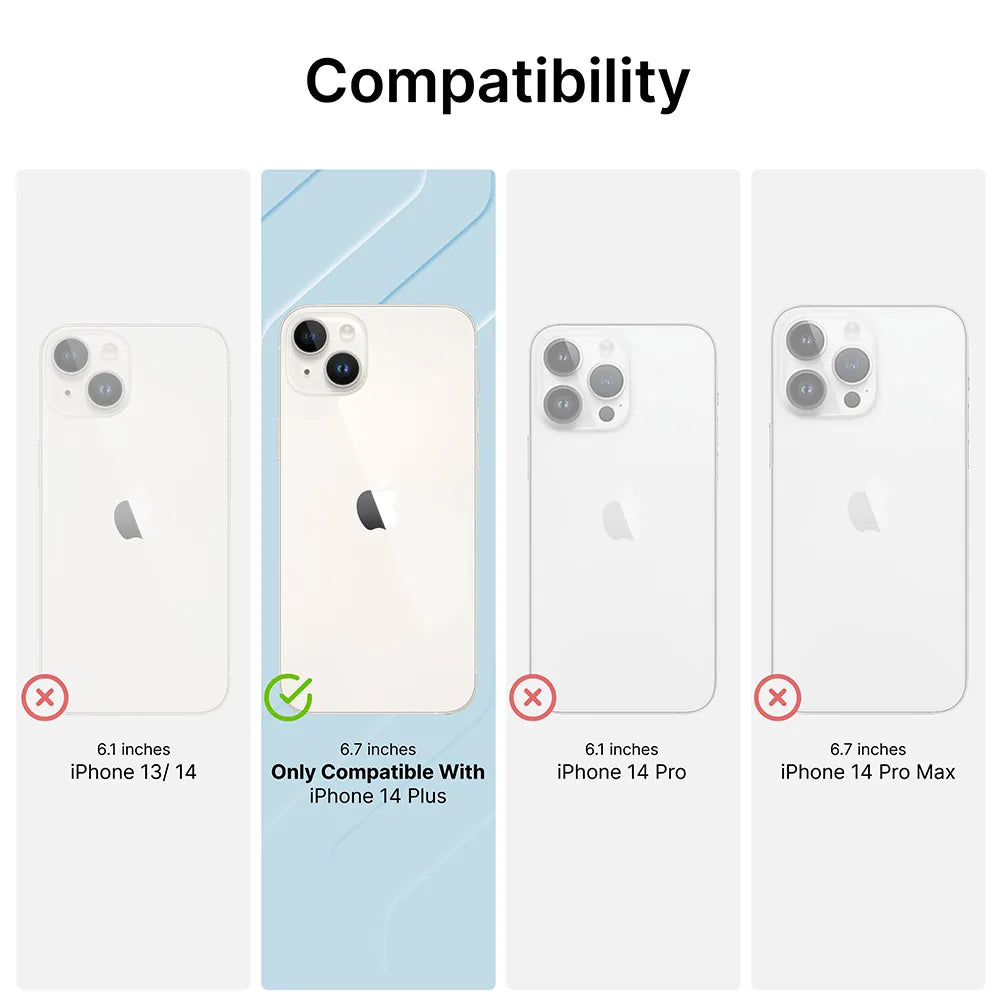 iPhone 14 Plus Tempered Glass Screen Protector - 9H Hardness, Anti-Scratch, Bubble-Free, HD Clear - Perfect for Everyday Use, Travel & Work Protection