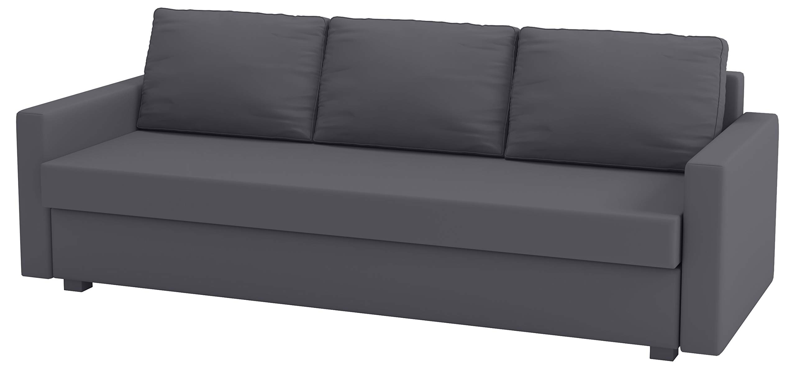 Custom-Made Dark Gray Cotton Sofa Cover for IKEA Friheten 3-Seat Sleeper Sofa - Durable Slipcover Replacement for Living Room, Bedroom & Guest Room