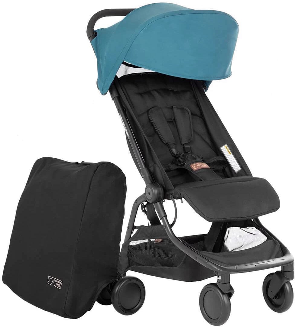 Mountain Buggy Nano V3 Lightweight Compact Travel Stroller - Perfect for Airplanes, City Walks & Outdoor Adventures