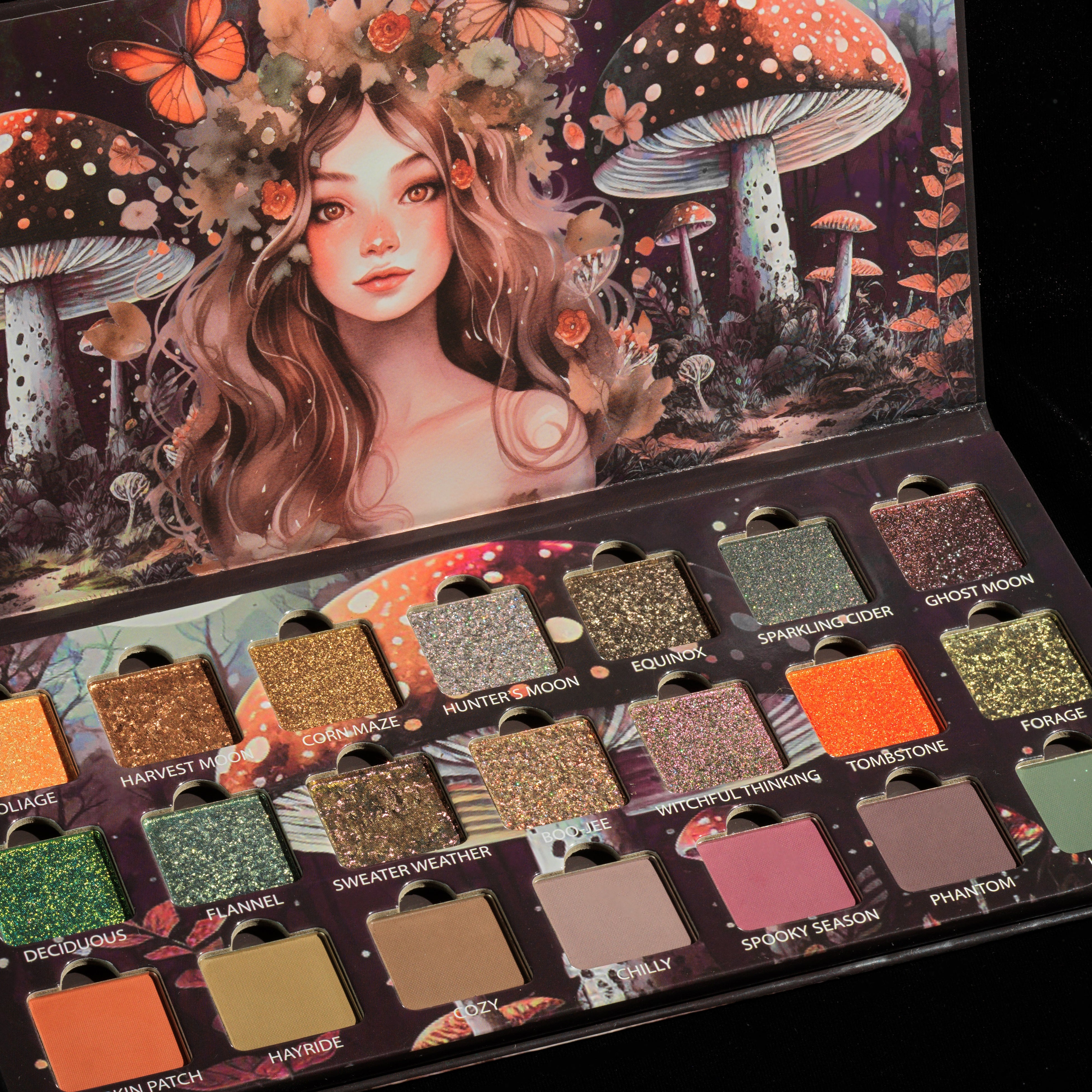 Harvest Moon Eyeshadow Palette - 12 Pigmented Matte & Shimmer Shades for Day & Night Makeup Looks | Vegan & Cruelty-Free