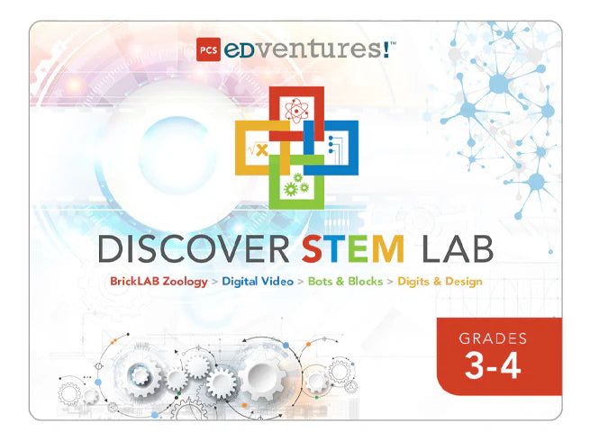 Discover STEM LAB 3-4 | Educational Science Kit for Kids Ages 3-4 | Fun Learning Activities for Preschoolers | Perfect for Home & Classroom STEM Education