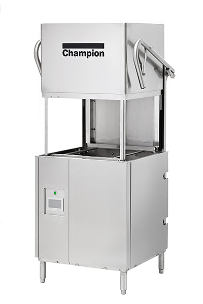 Champion Commercial High-Temperature Door Type Dishwasher - 40 Racks Per Hour for Restaurants, Hotels, and Catering Businesses