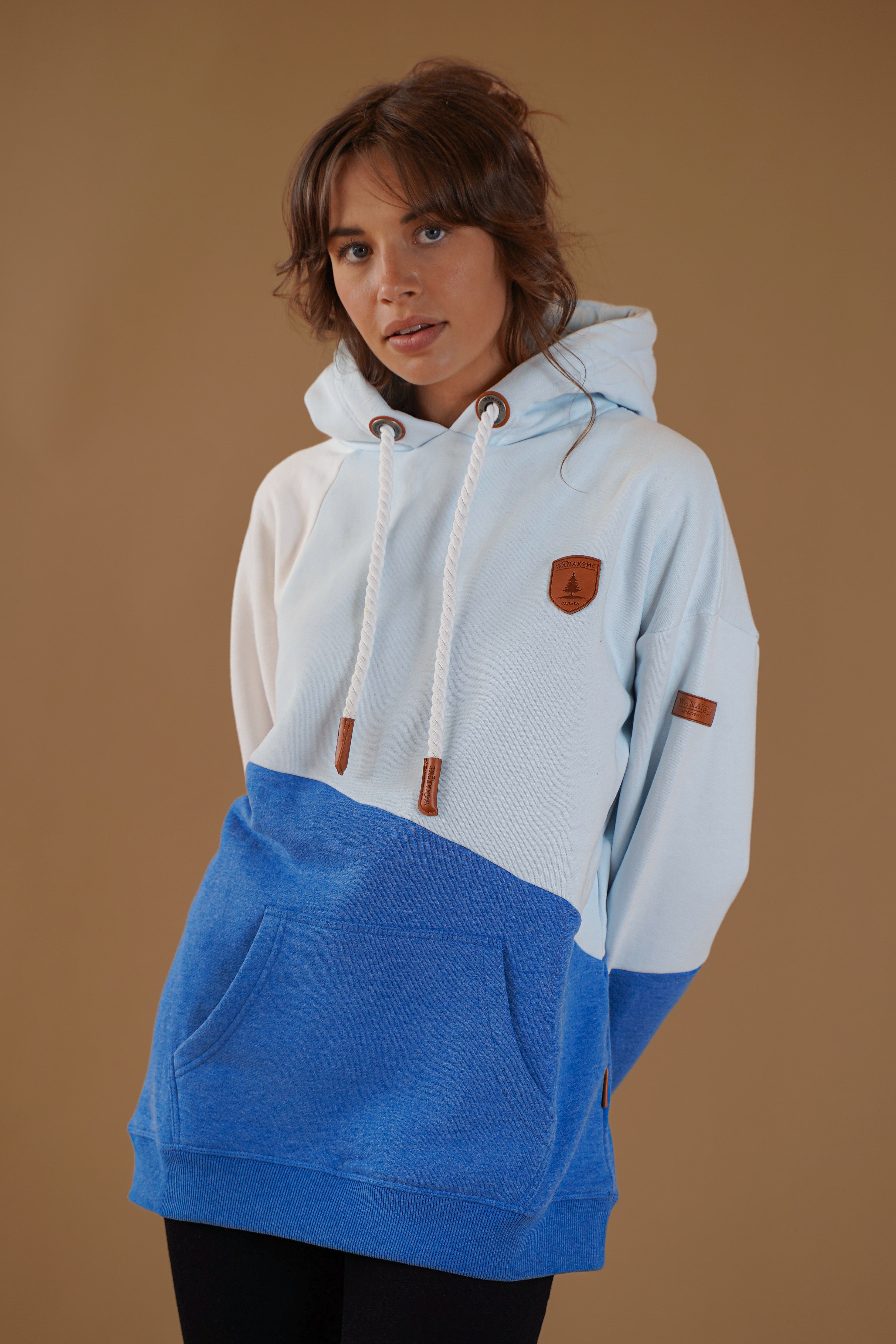 Corey Royal Blue & Sky Blue Hoodie for Men - Soft Cotton Pullover Sweatshirt with Kangaroo Pocket | Perfect for Casual Wear, Gym, and Outdoor Activities