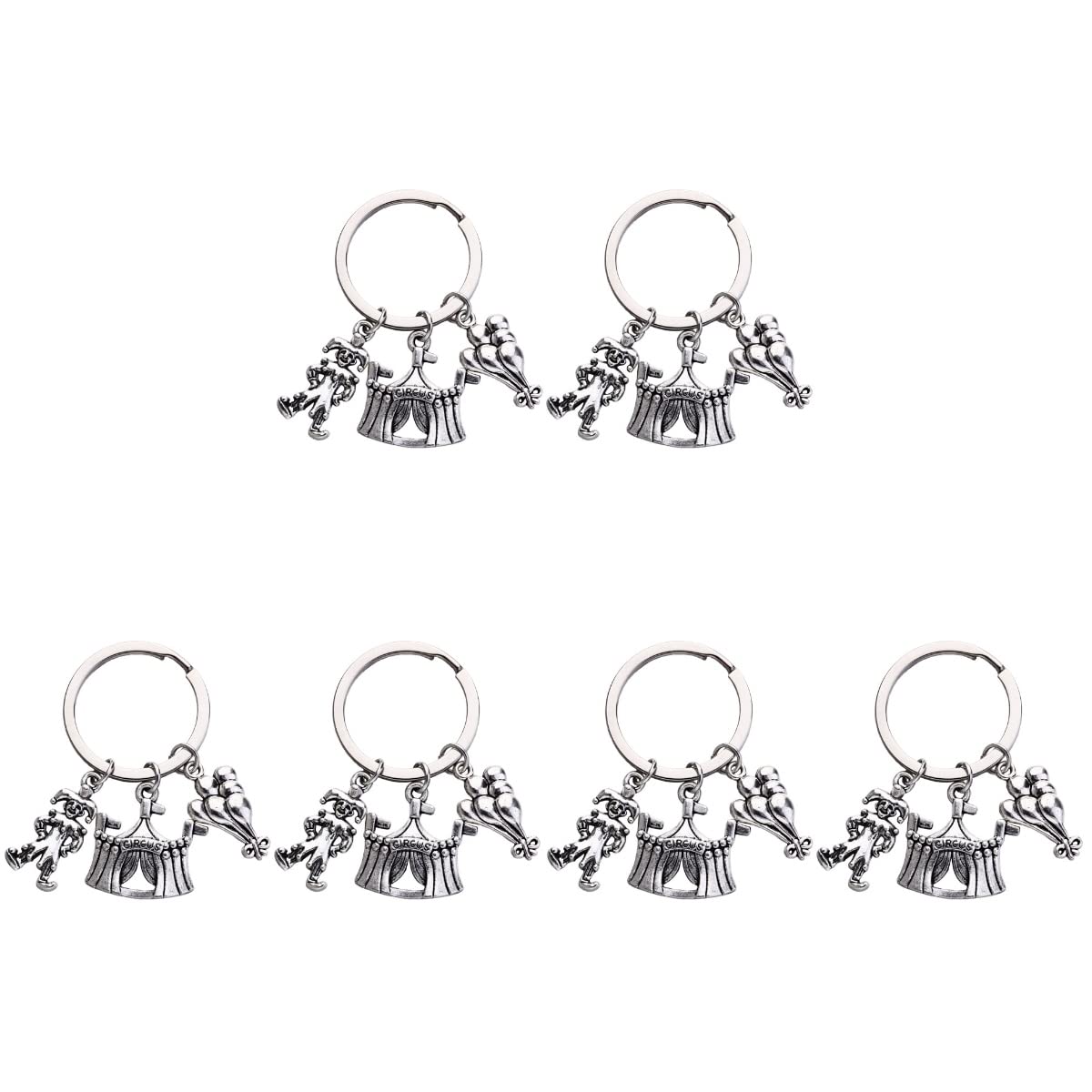 SOIMISS 6 Pcs Funny Cute Keychains - Vintage Metal Bag Purse Charms, Novelty Handbag & Backpack Accessories, Perfect Gift for Kids & Adults, Ideal for Everyday Use, Travel, and Party Decor