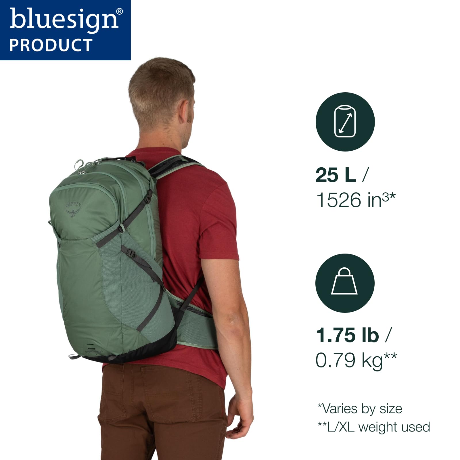 Sportlite 25L Lightweight Hiking Backpack for Men & Women - Water-Resistant Daypack for Outdoor Adventures, Camping & Travel