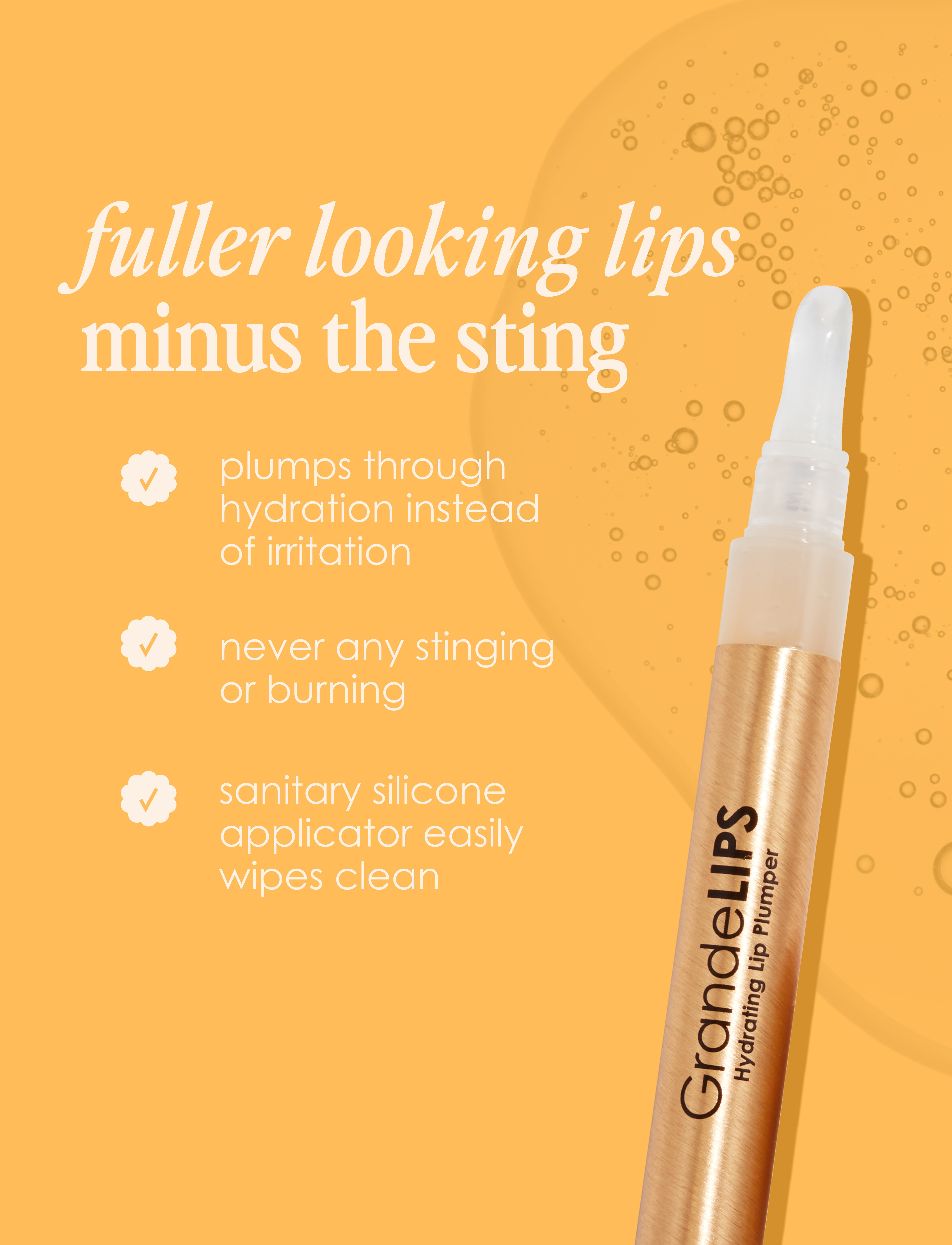 GrandeLIPS & GrandePOUT - Lip Plumper & Enhancer for Fuller, Voluminous Lips - Perfect for Daily Wear, Special Occasions, and Makeup Looks