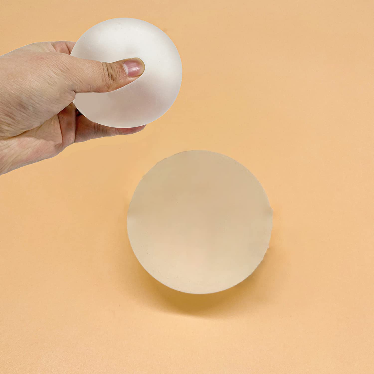 3Pcs White Sugar Ball Stress Relief Toys - 2.4