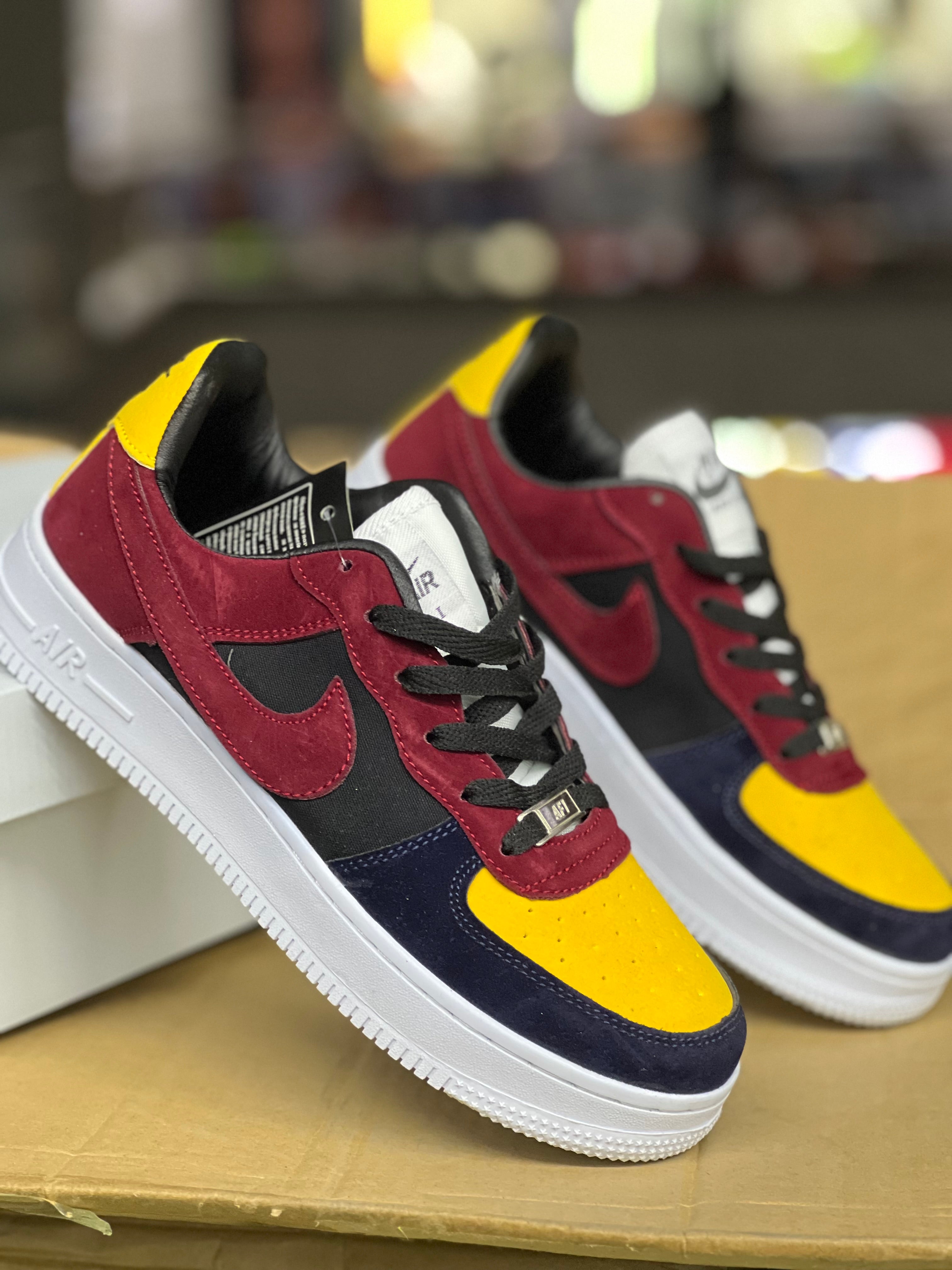 Nike Air Force 1 Suede Multicolor Sneakers for Men & Women - Comfortable Casual Shoes for Streetwear, Gym, and Everyday Fashion
