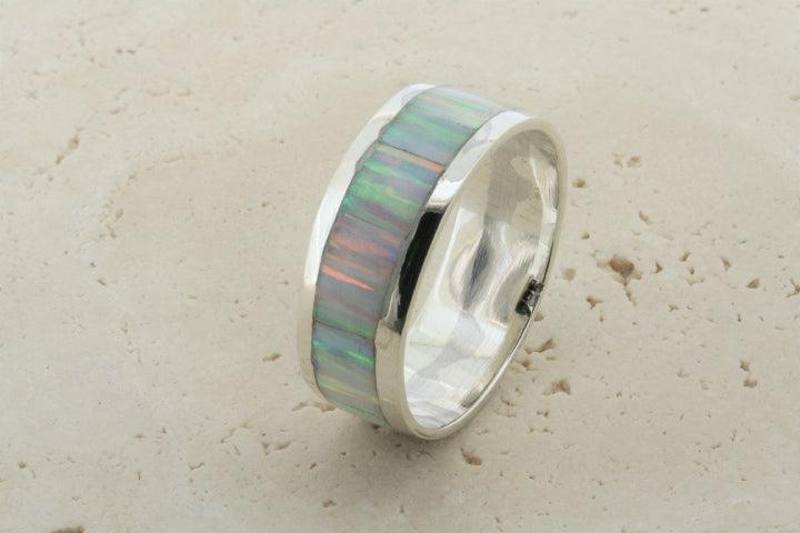 Opal Pearl Band Ring - Elegant Gemstone Jewelry for Women, Perfect for Weddings, Parties & Everyday Wear