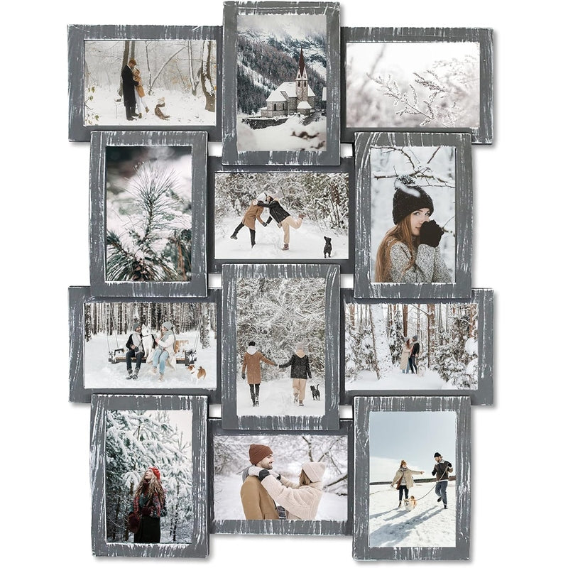 12 Opening Collage Picture Frame for Wall Decor - Display Family Photos, Memories & Artwork in Living Room, Bedroom or Office