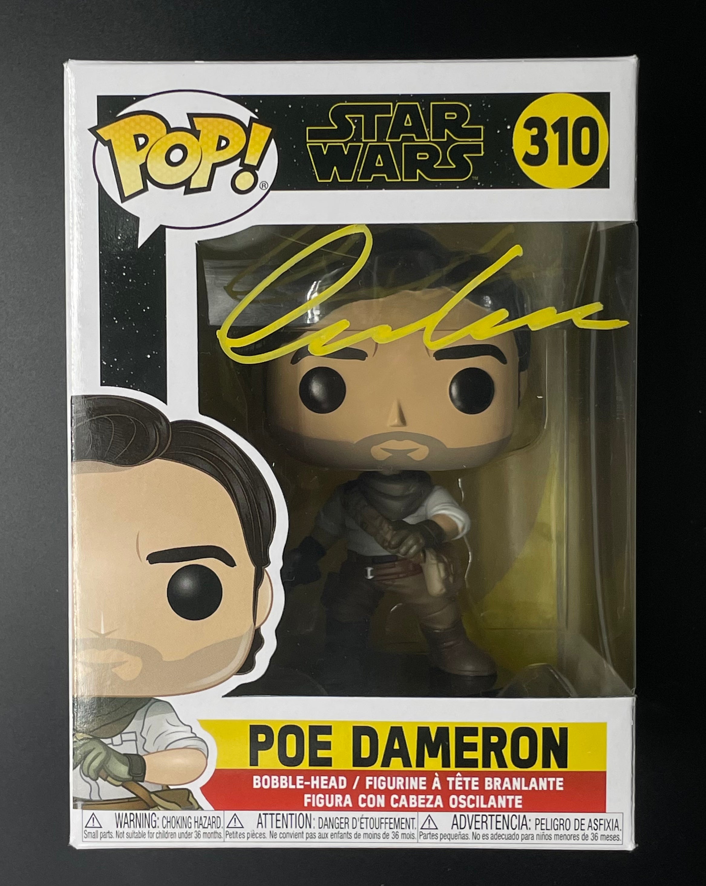 Oscar Isaac Signed Funko POP! Star Wars Collectible - SWAU Certified Authentic - Perfect for Display, Gifts & Star Wars Memorabilia Collections