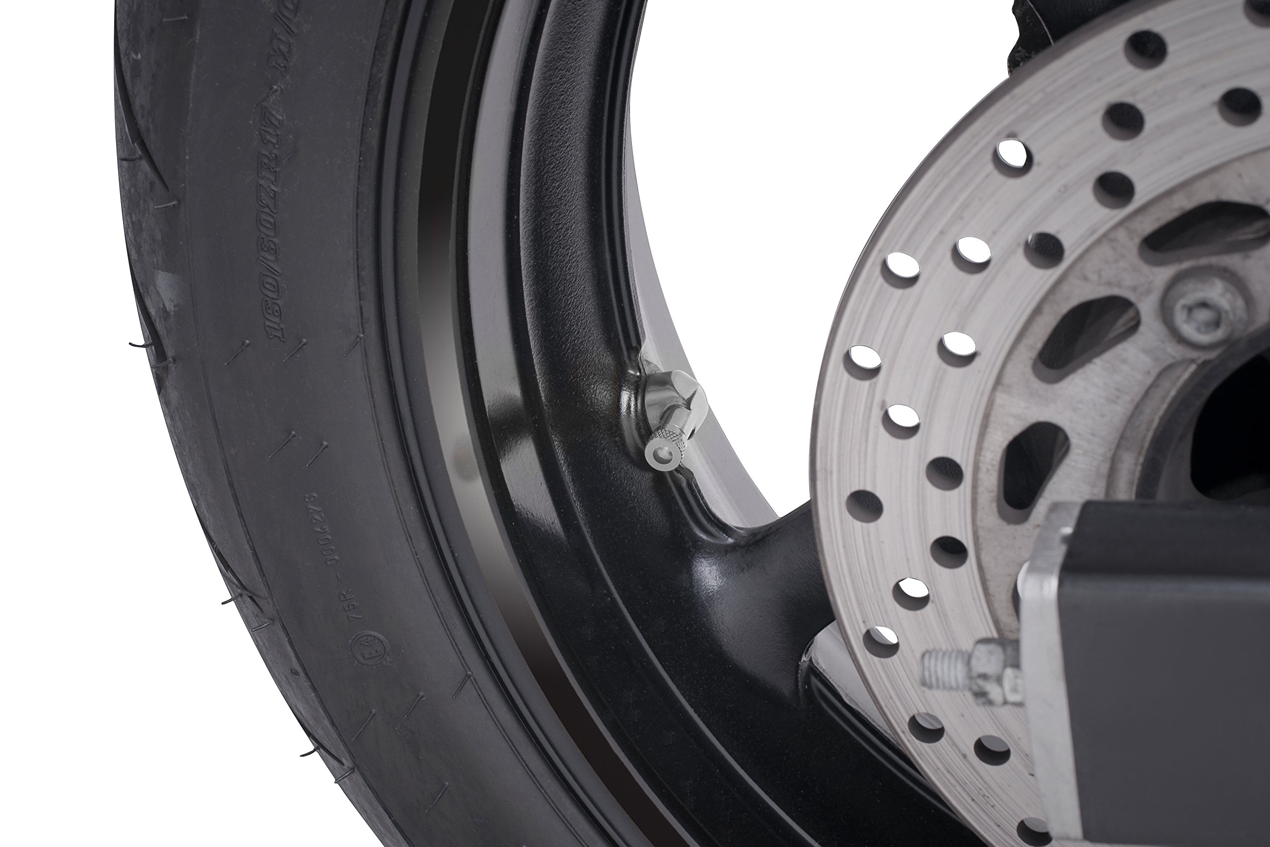 Puig 90 Degree Tubeless Valve Kit - 8.3mm Silver for Car & Motorcycle Wheels - Perfect for Off-Road, Racing & Custom Rims