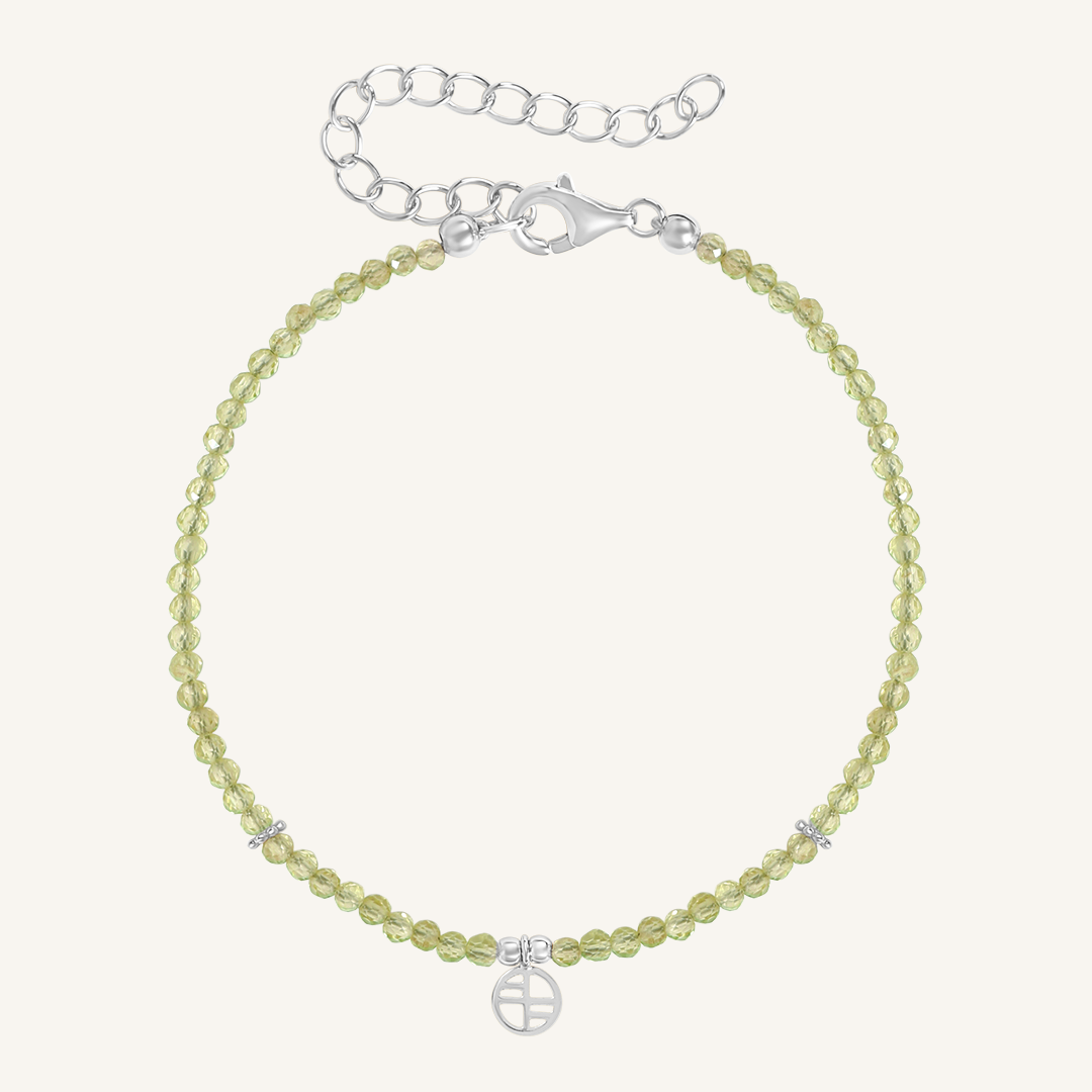 August Birthstone Peridot Bracelet for Women - Elegant Green Gemstone Jewelry Gift for Birthday, Anniversary & Special Occasions | Perfect for Everyday Wear, Parties & Gifting