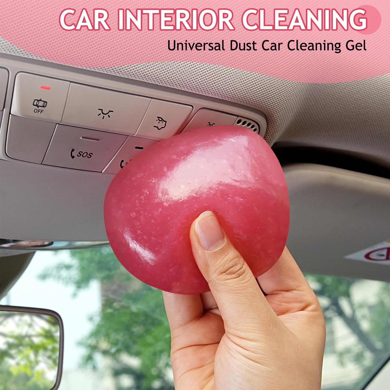 Premium Car Cleaning Gel - 2 Pack Auto Interior Detailing Putty & Slime for Dust & Dirt Removal - Perfect Car Accessories Gift for Men & Women (Great for Dashboards, Vents & Hard-to-Reach Areas)