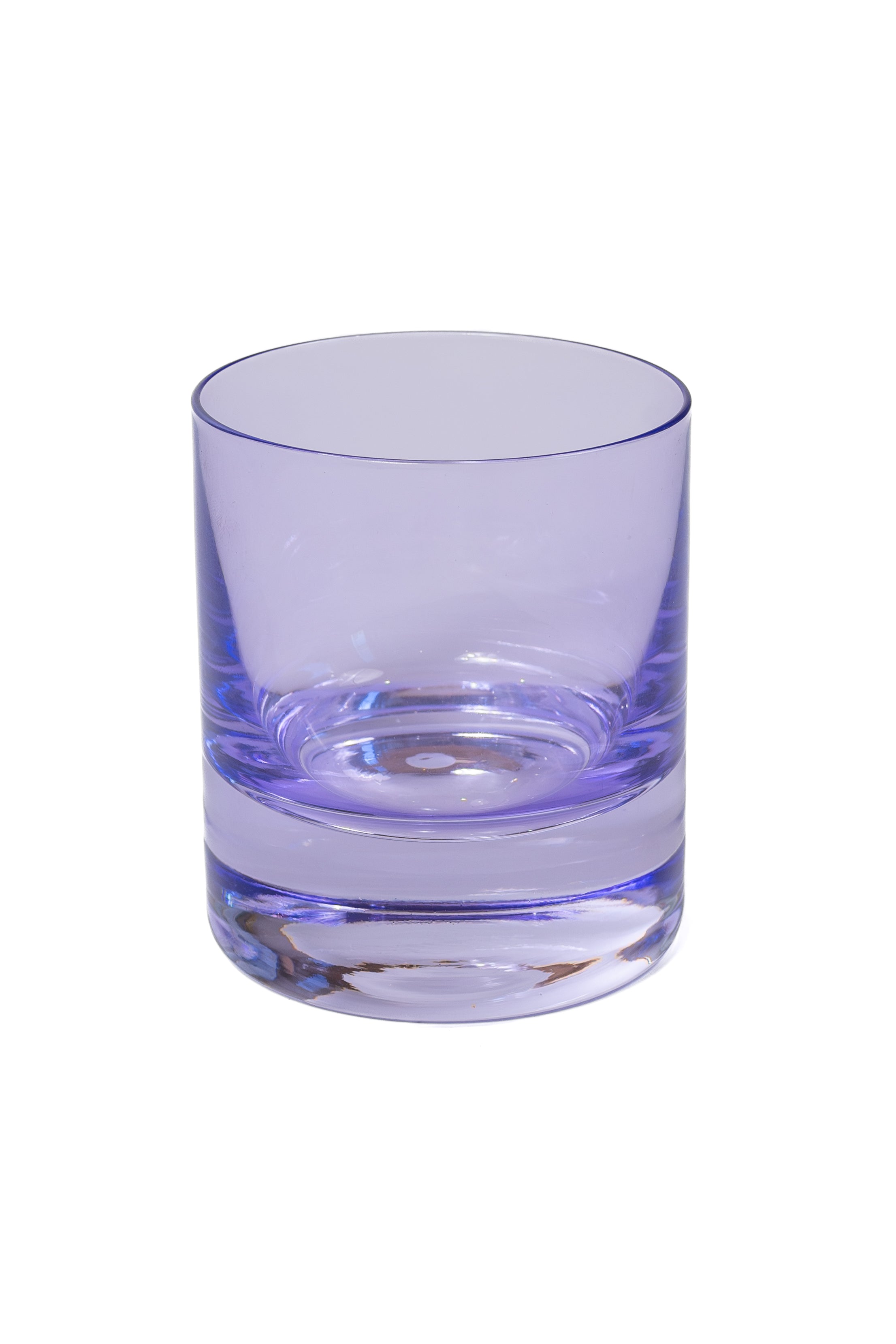 Estelle Colored Rocks Glass Set of 6 - Elegant Lavender Tumbler Glasses for Cocktails, Whiskey & Iced Drinks - Perfect for Home Bar, Parties & Gift Giving