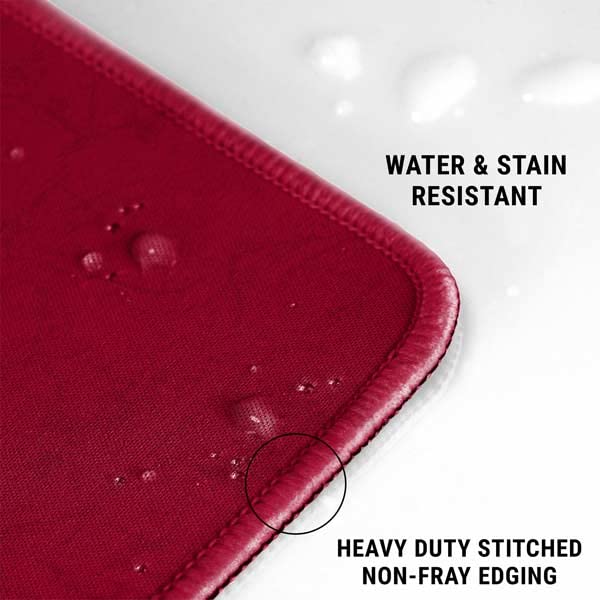 Skinit Medium Gaming Mouse Pad - Officially Licensed NFL Tampa Bay Buccaneers Distressed Design | Non-Slip Rubber Base, Waterproof, Stitched Edges | Perfect for PC, Laptop, Office & Gaming Setup