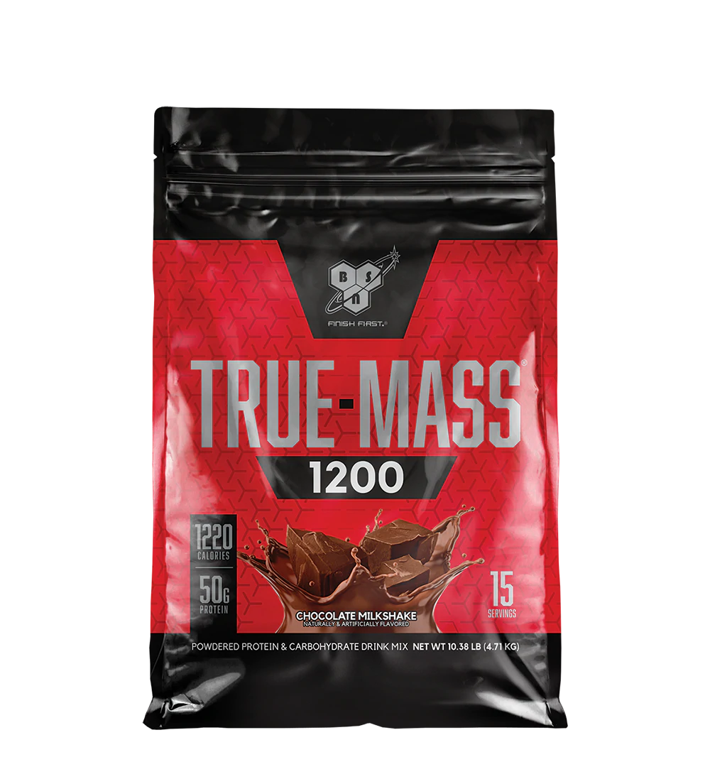 BSN True Mass 1200 Weight Gainer Protein Powder - High Calorie Muscle Building Supplement for Bodybuilding & Post-Workout Recovery