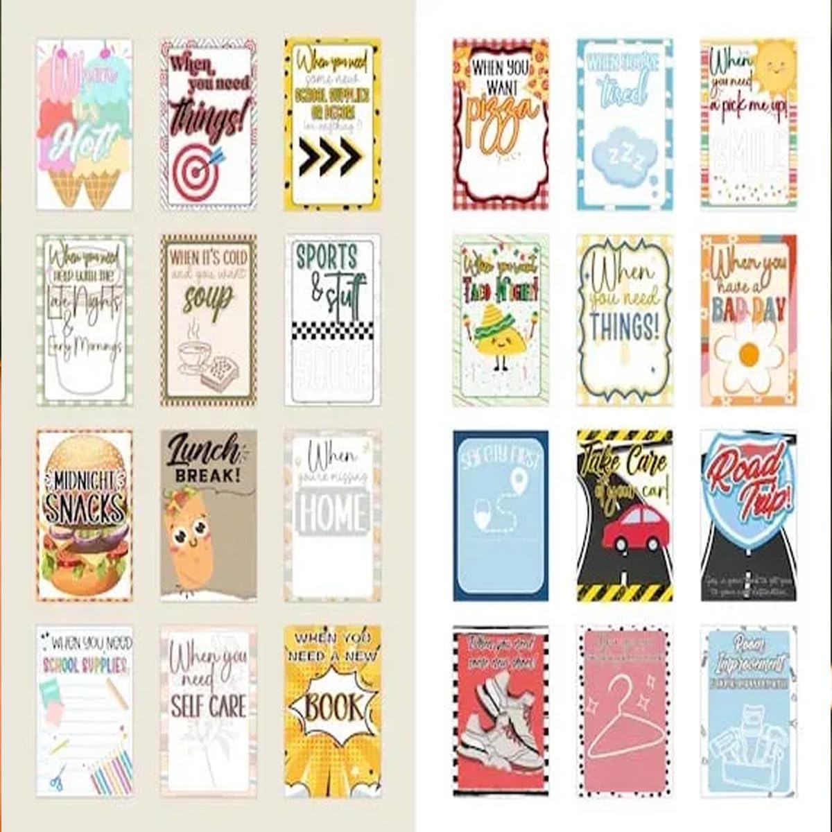 GSHLGAO Christmas College Survival Gift Card Book - Thoughtful Open When Letters Gift for Students, Holiday Keepsake from Parents to Kids - Perfect for Graduation, Dorm Life & Long-Distance Family Connections