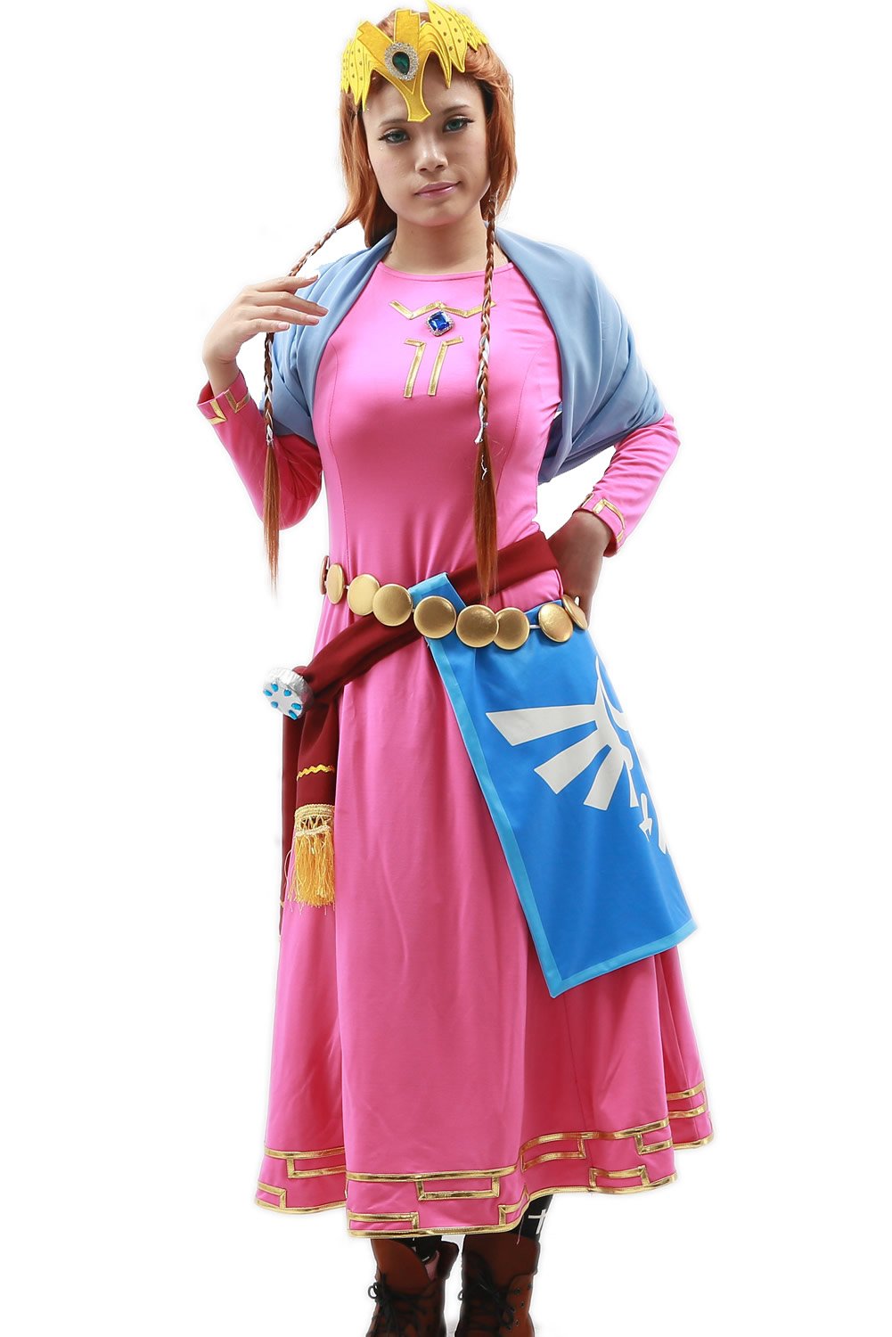 Xcoser Women's Halloween Princess Cosplay Costume Outfit - Elegant Dress for Cosplay, Halloween Party & Renaissance Fair Costuming