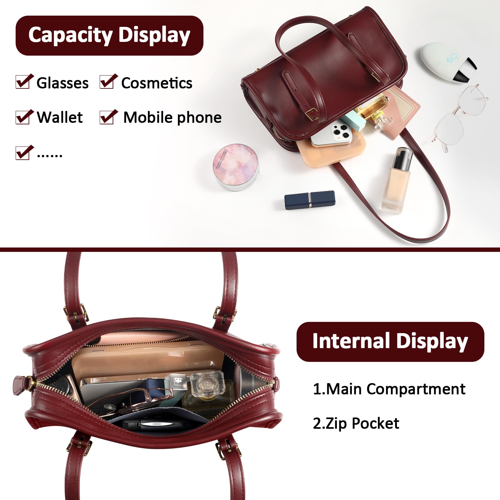 Stylish Crossbody Swing Bag with Secure Zip Closure - Trendy Shoulder Purse for Women, Perfect for Daily Use, Travel & Shopping