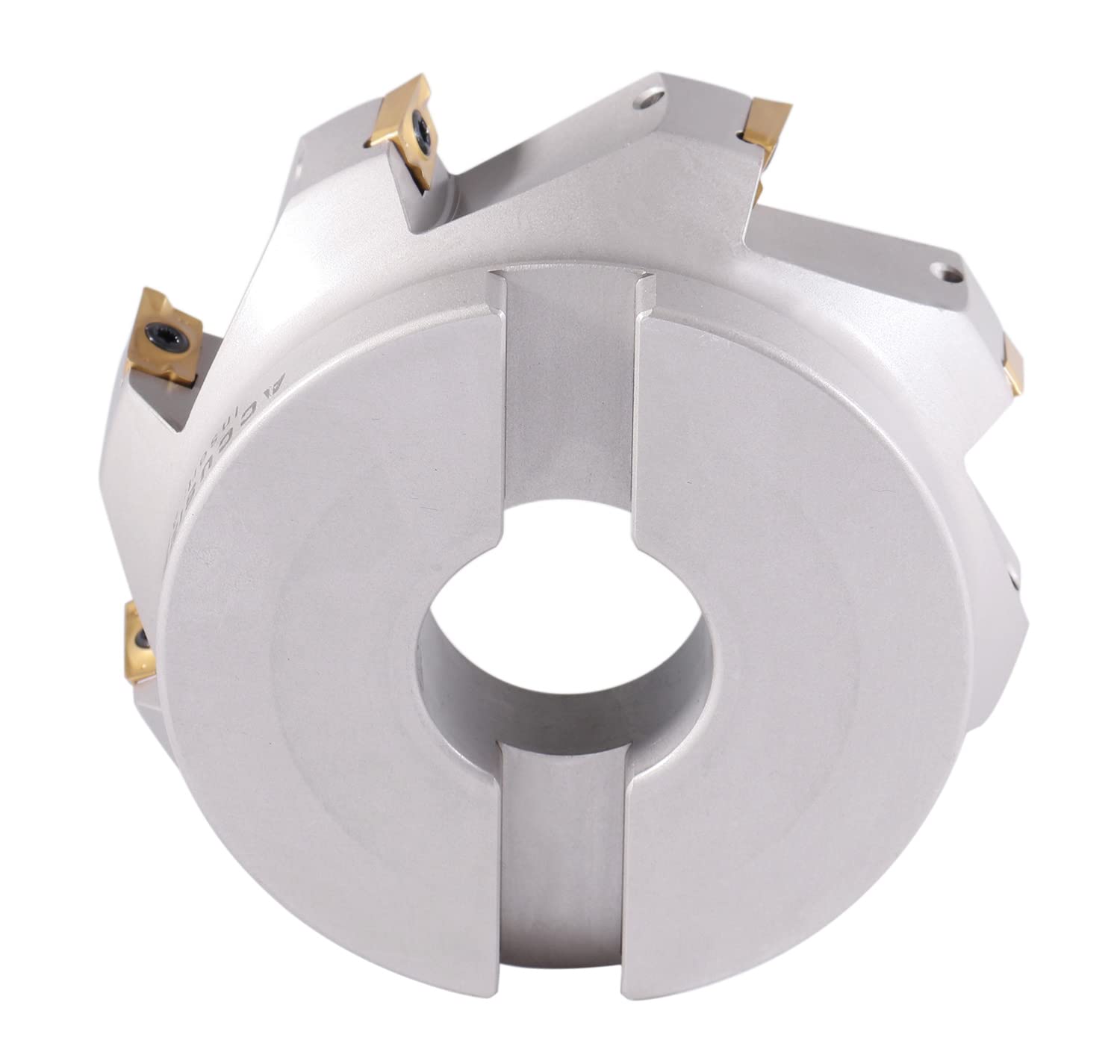Accusize 5'' x 1-1/2'' 90 Degree Square Shoulder Indexable Face Mill with 8 APKT1604 Inserts - 4508-0022B - Perfect for CNC Milling, Metalworking & Industrial Machining Applications