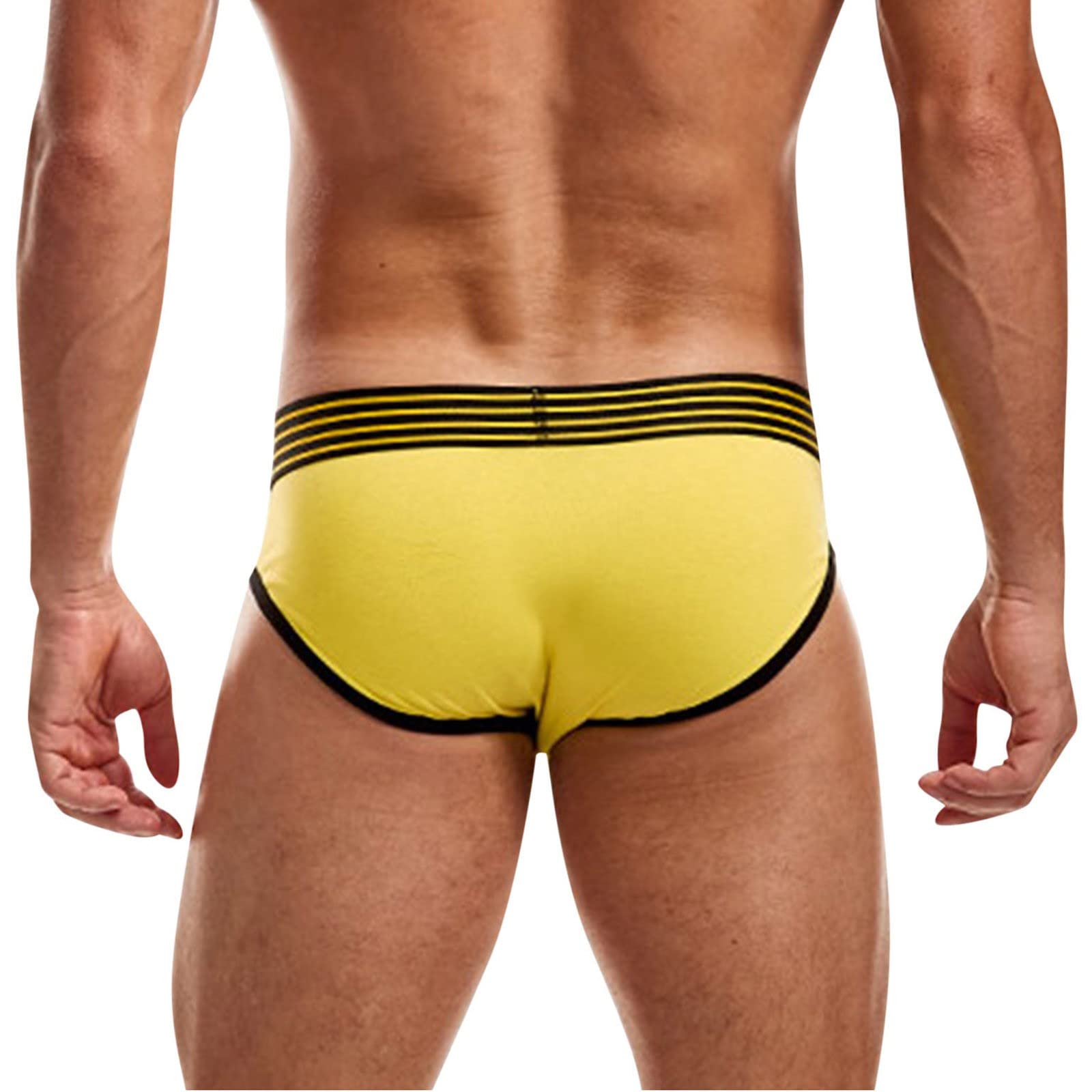**Men's Cotton Boxer Briefs - Soft & Breathable Underwear for Men, Comfortable Solid Color Knickers, Fashionable Underpants for Daily Wear, Gym & Sleep**