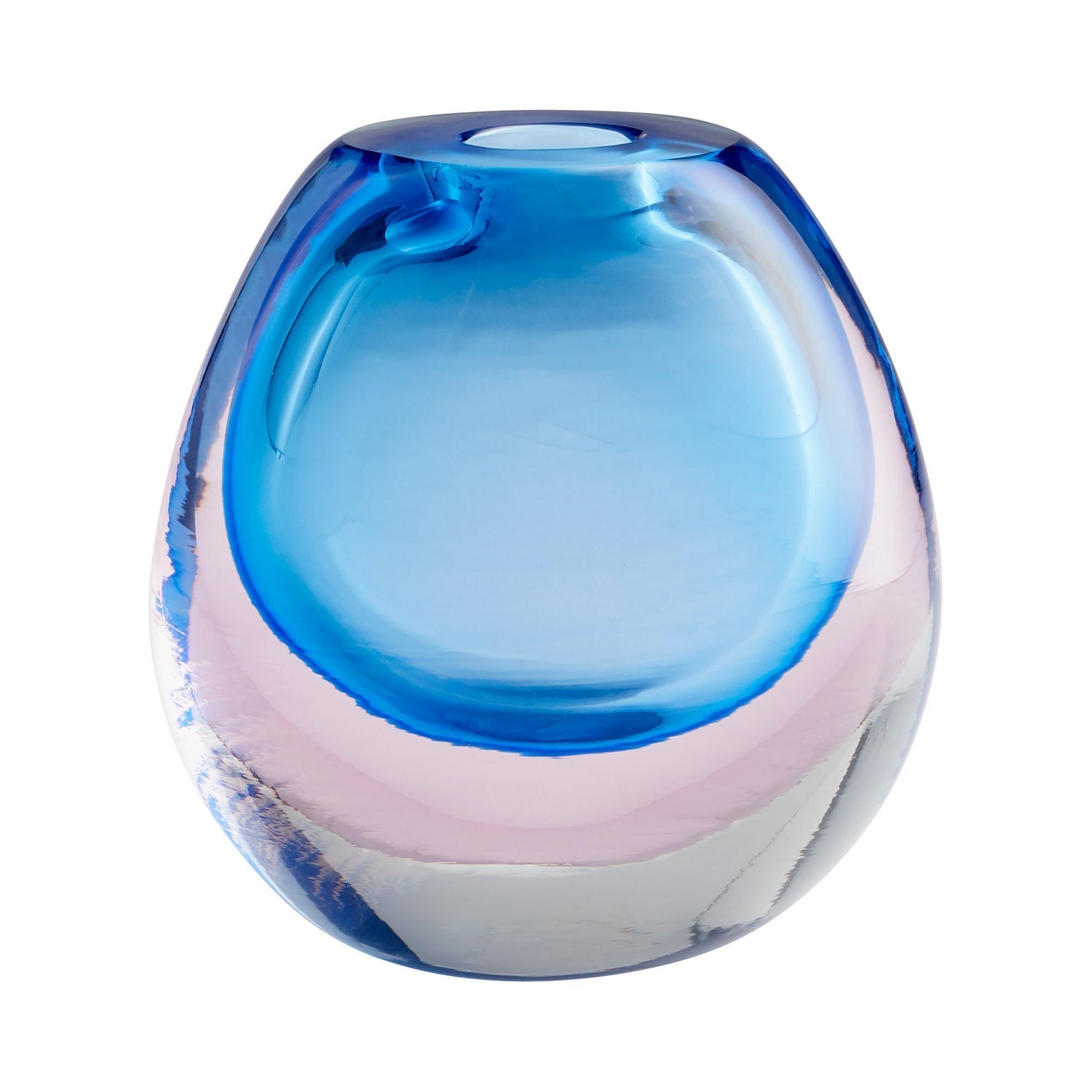Cyan Design 10294 Testudo Vase - Handcrafted Blue Ceramic Vase for Home Decor, Wedding Centerpiece & Floral Arrangements