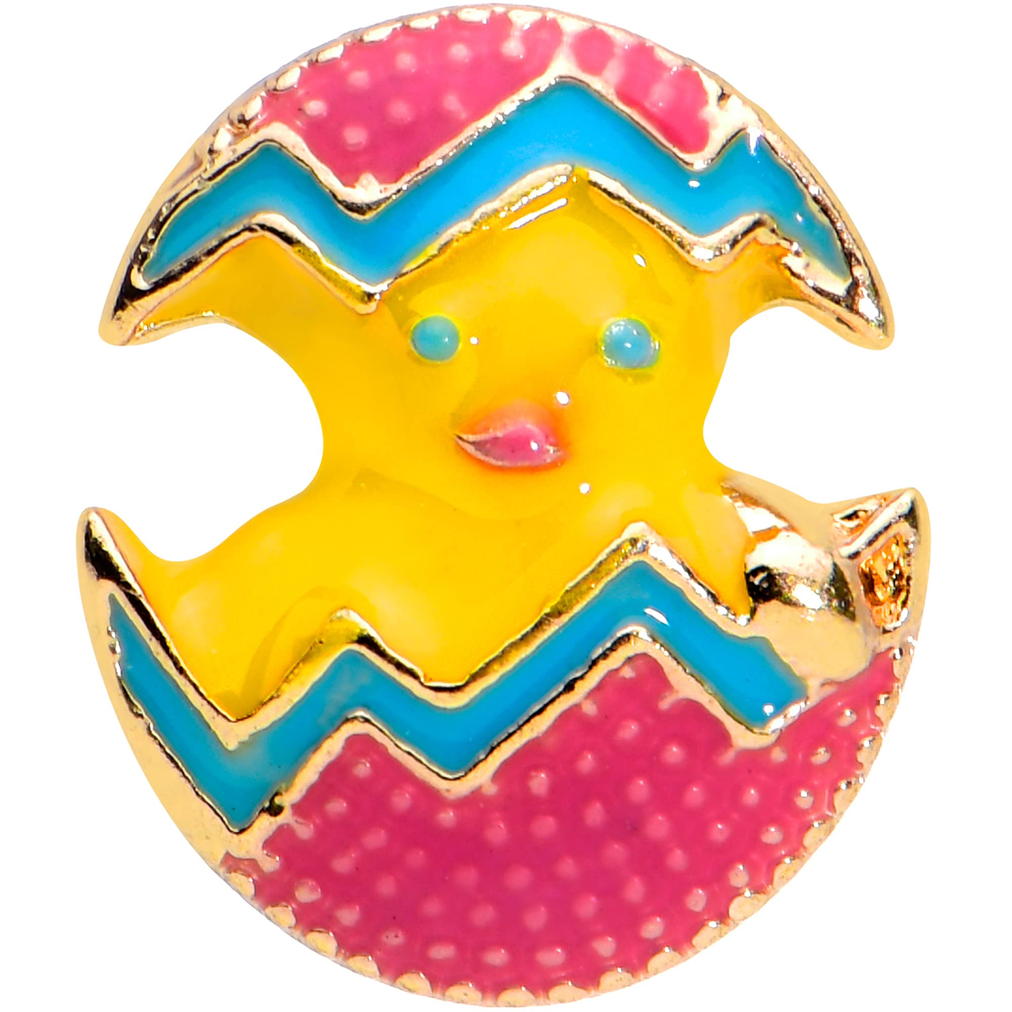 16G PVD 316L Steel Hatching Chick Cartilage Earring - Cute Egg Design Helix & Tragus Jewelry for Women | Perfect for Spring Outfits & Easter Gifts