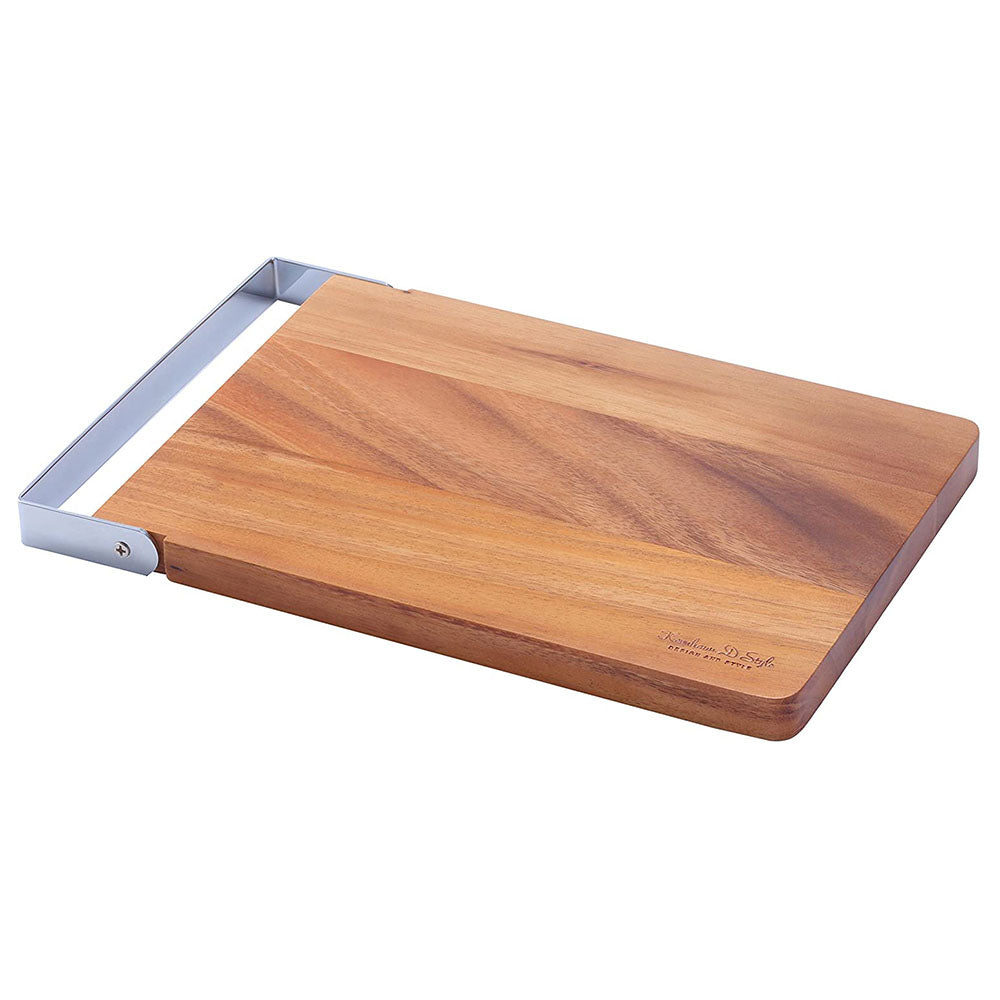Premium Kevnhaun Wooden Cutting Board for Kitchen - Durable Bamboo Chopping Block with Juice Groove & Non-Slip Feet - Perfect for Meat, Vegetables, Fruits & Cheese - Ideal Gift for Home Chefs & Cooking Enthusiasts