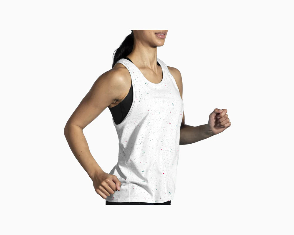 Brooks Distance Tank 2.0 Women's Running Top - Lightweight Moisture-Wicking Workout Shirt for Marathon Training & Gym Fitness