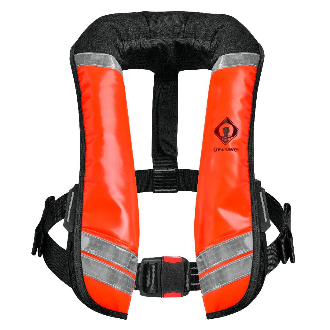 Crew Saver Crewfit 150N/275N Automatic Inflatable Life Jacket - US Coast Guard Approved for Boating, Fishing & Water Sports Safety